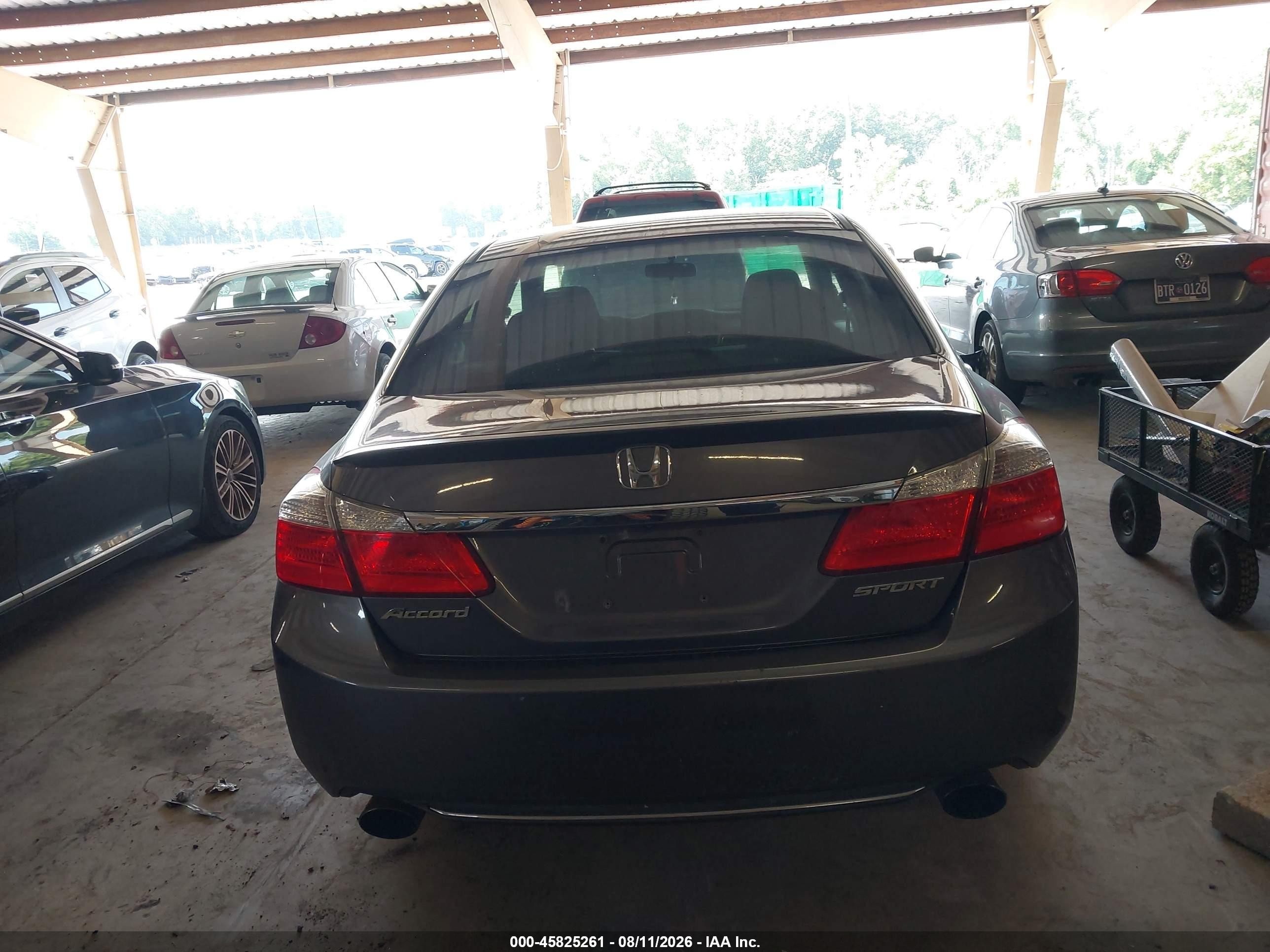 2015 Honda Accord Sport Gray vin: 1HGCR2F51FA164282
