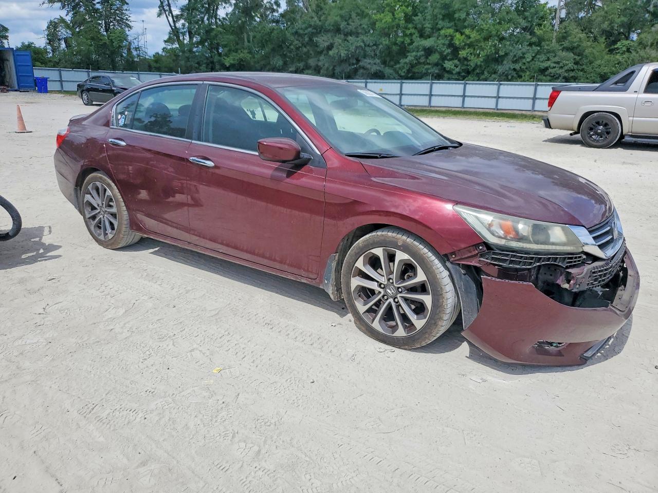2015 Honda Accord Sport Burgundy vin: 1HGCR2F51FA164489