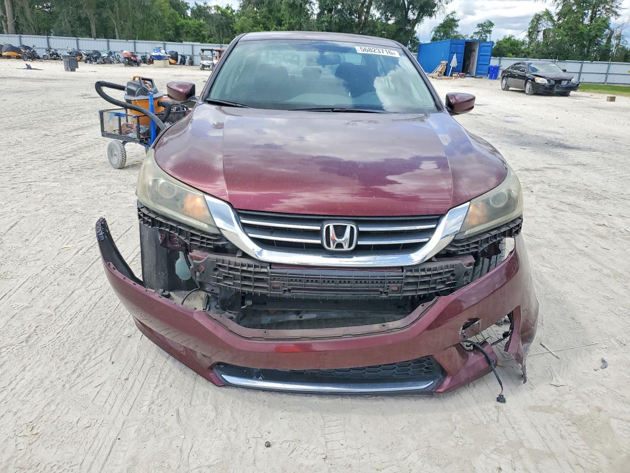 2015 Honda Accord Sport Burgundy vin: 1HGCR2F51FA164489