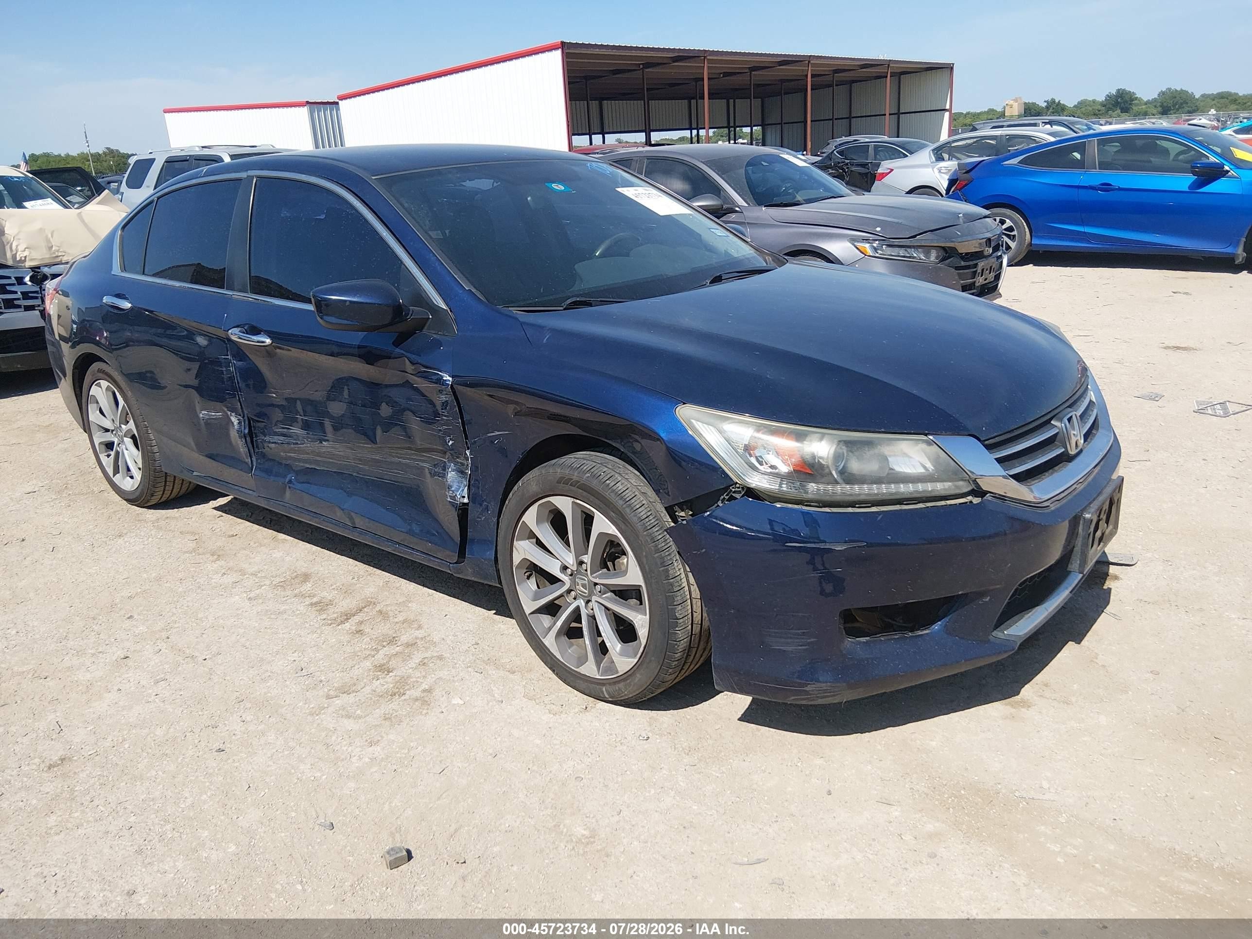 2015 Honda Accord Sport Blue vin: 1HGCR2F51FA166498