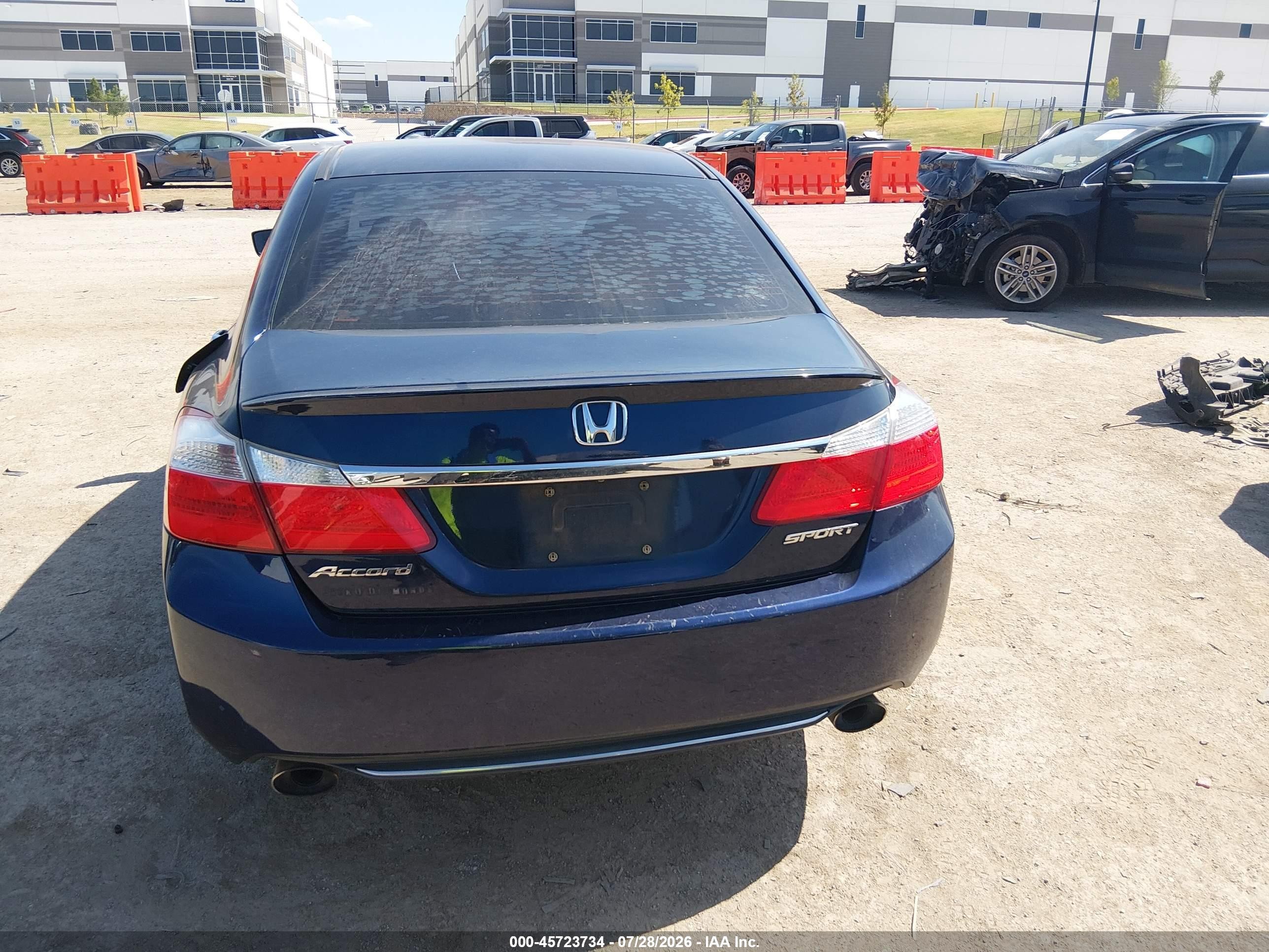 2015 Honda Accord Sport Blue vin: 1HGCR2F51FA166498