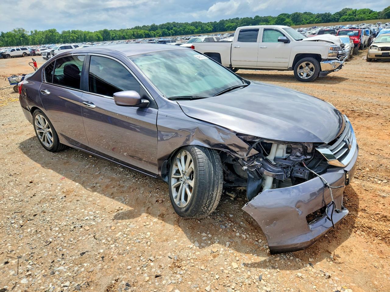 2015 Honda Accord Sport Gray vin: 1HGCR2F51FA175797