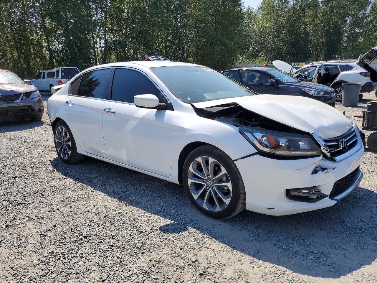 2015 Honda Accord Sport Белый vin: 1HGCR2F51FA193717