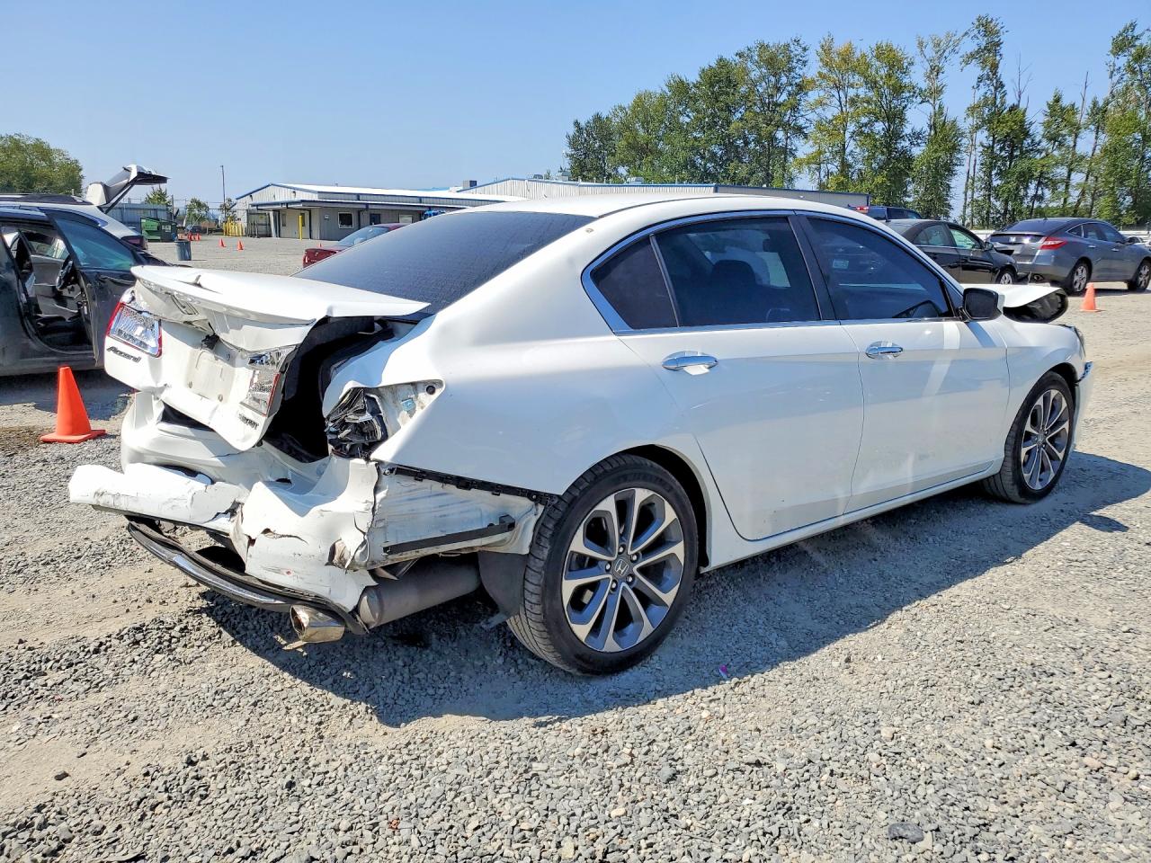 2015 Honda Accord Sport Белый vin: 1HGCR2F51FA193717