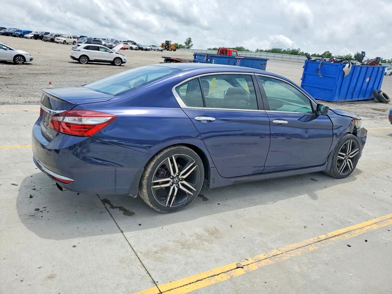 2016 Honda Accord Sport Blue vin: 1HGCR2F51GA082179
