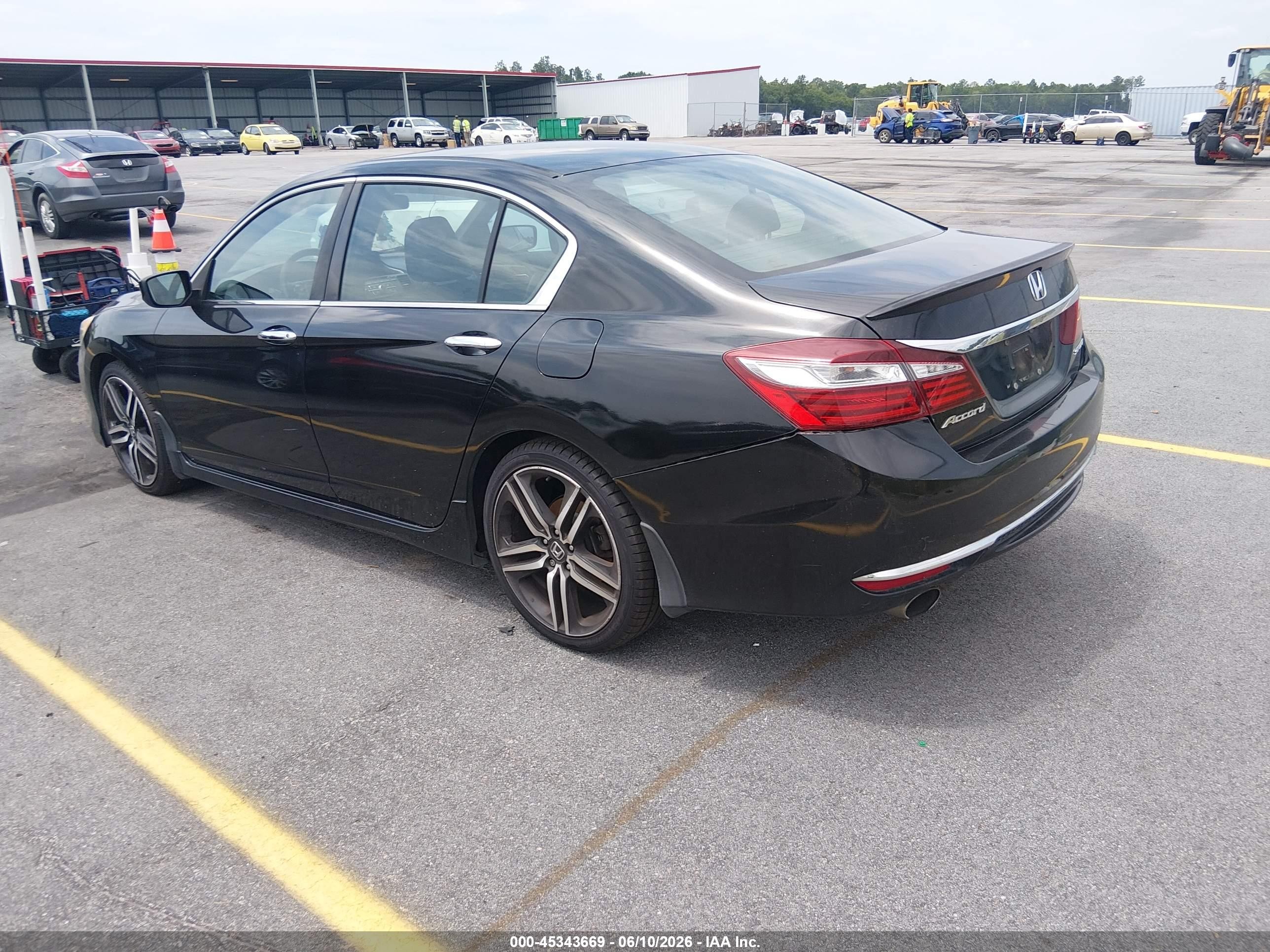 2016 Honda Accord Sport Black vin: 1HGCR2F51GA107940