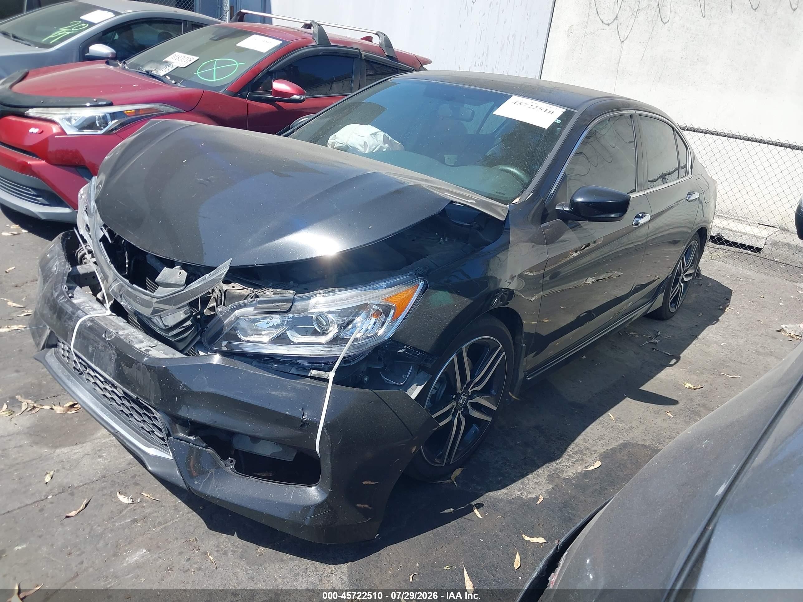 2016 Honda Accord Sport Black vin: 1HGCR2F51GA227138
