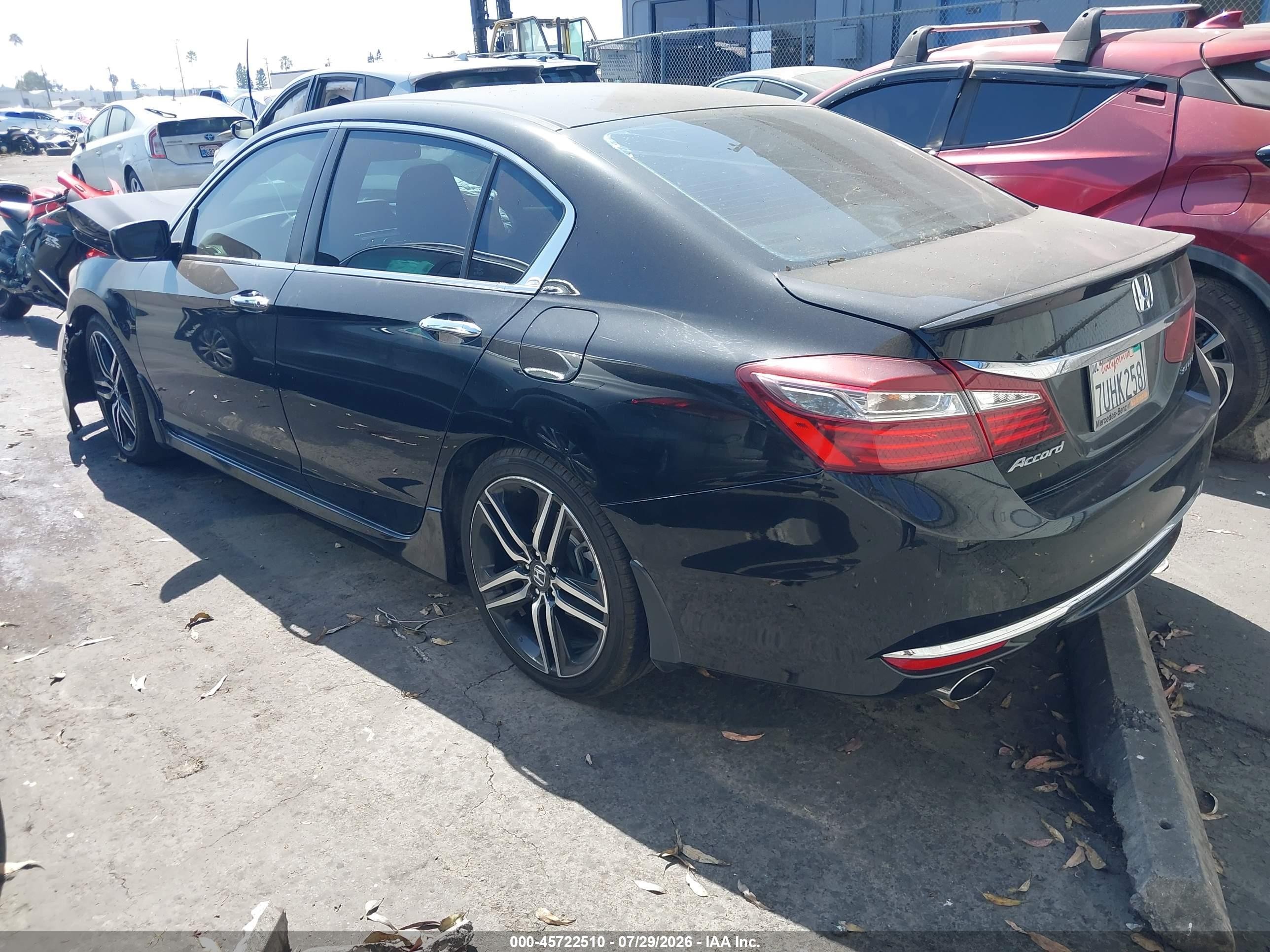 2016 Honda Accord Sport Black vin: 1HGCR2F51GA227138