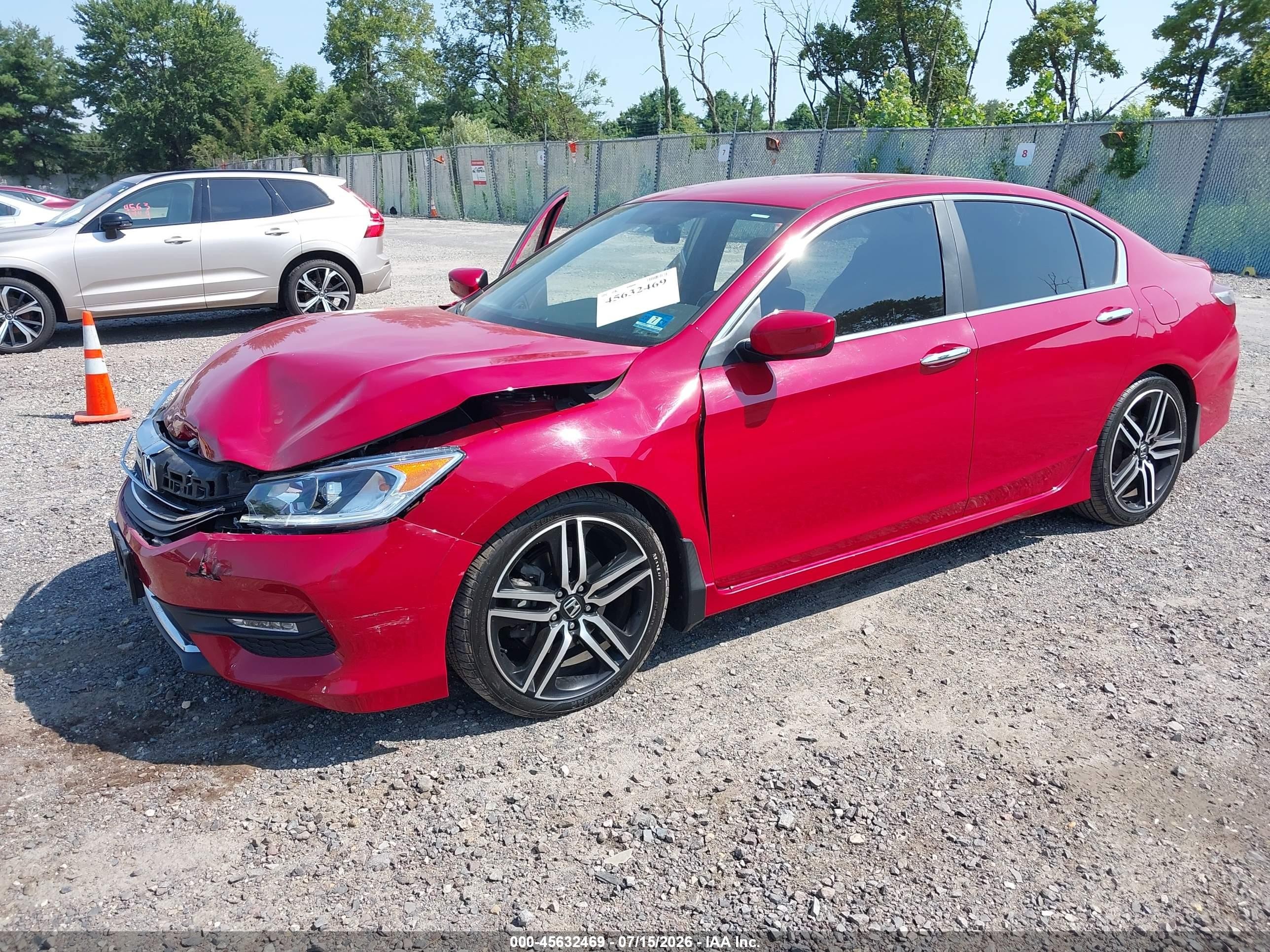2016 Honda Accord Sport Red vin: 1HGCR2F51GA241282