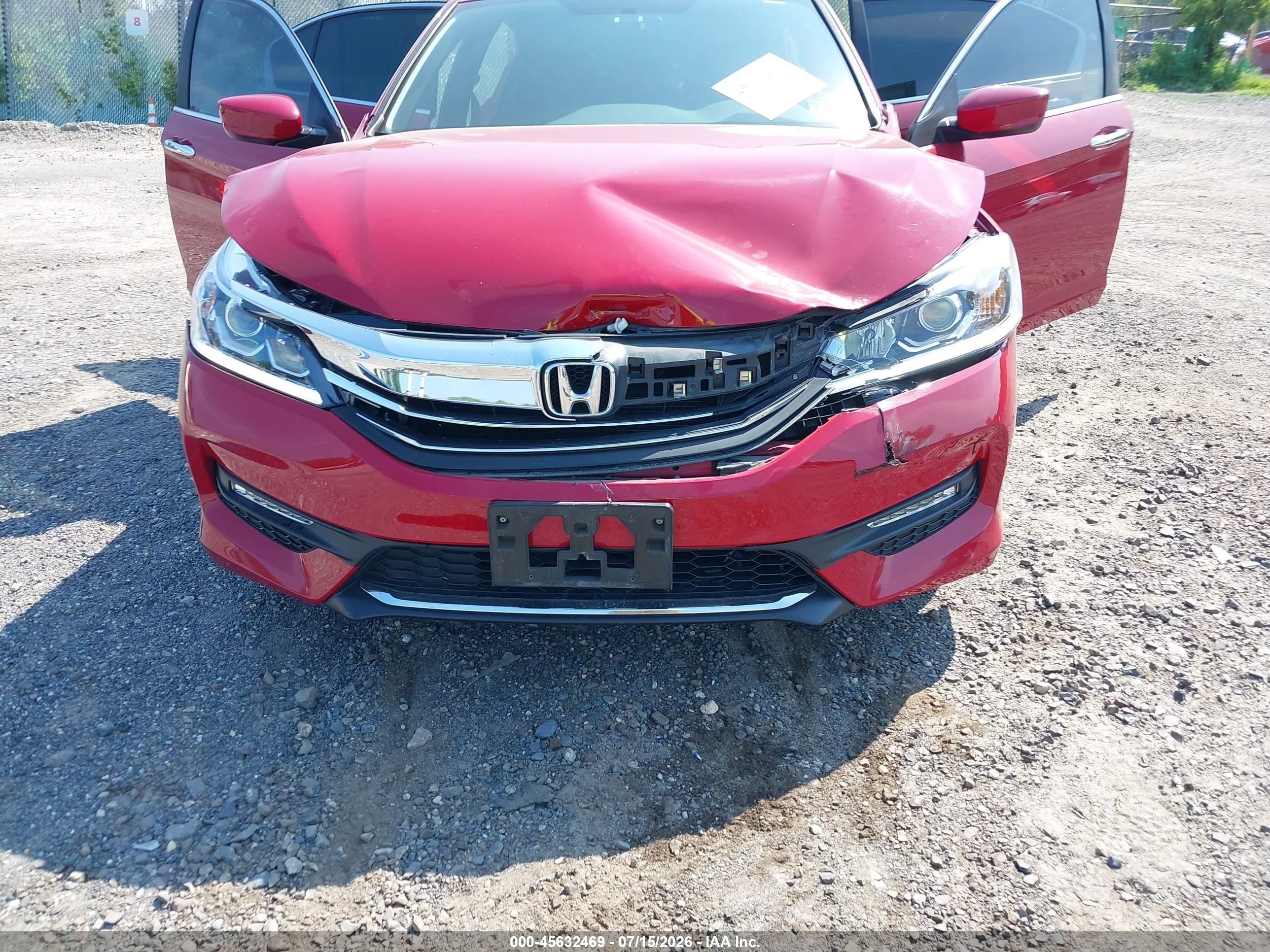 2016 Honda Accord Sport Red vin: 1HGCR2F51GA241282