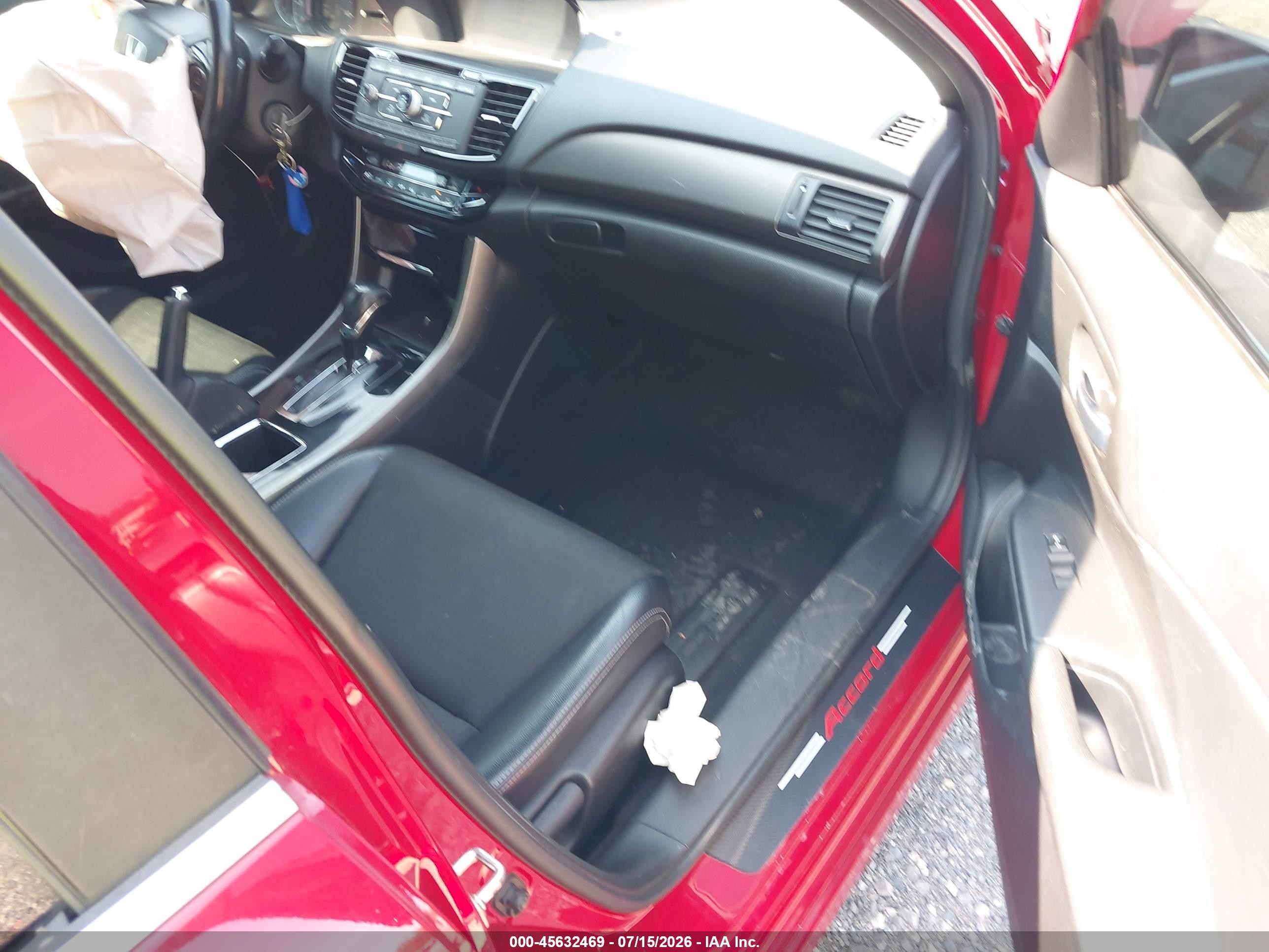 2016 Honda Accord Sport Red vin: 1HGCR2F51GA241282