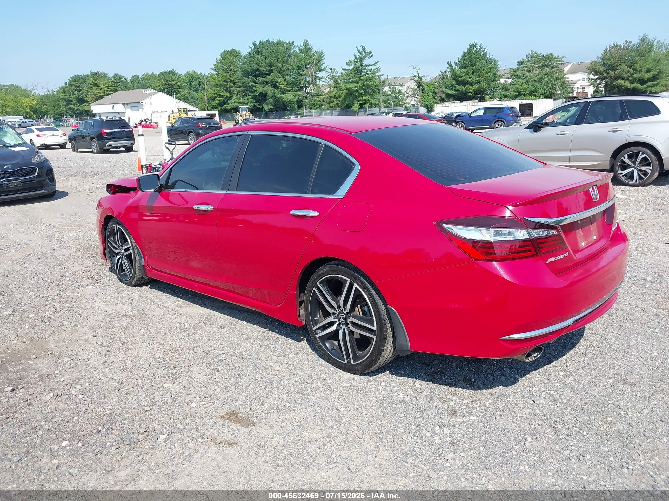 2016 Honda Accord Sport Red vin: 1HGCR2F51GA241282