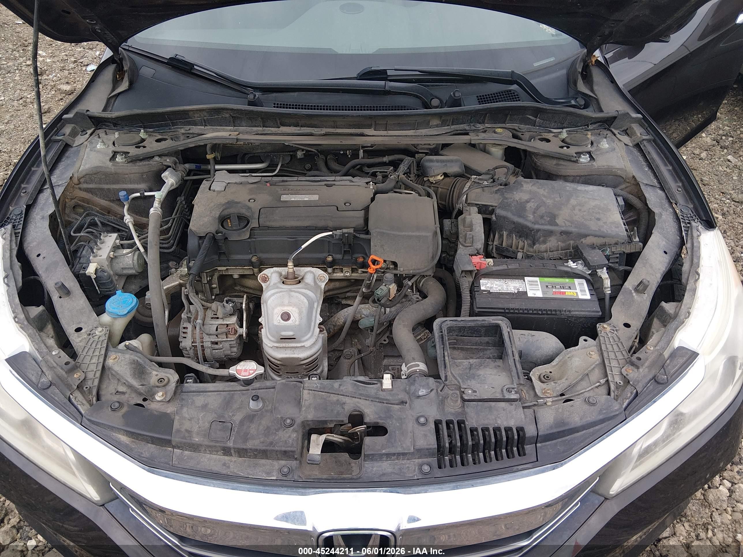 2017 Honda Accord Sport Черный vin: 1HGCR2F51HA097315
