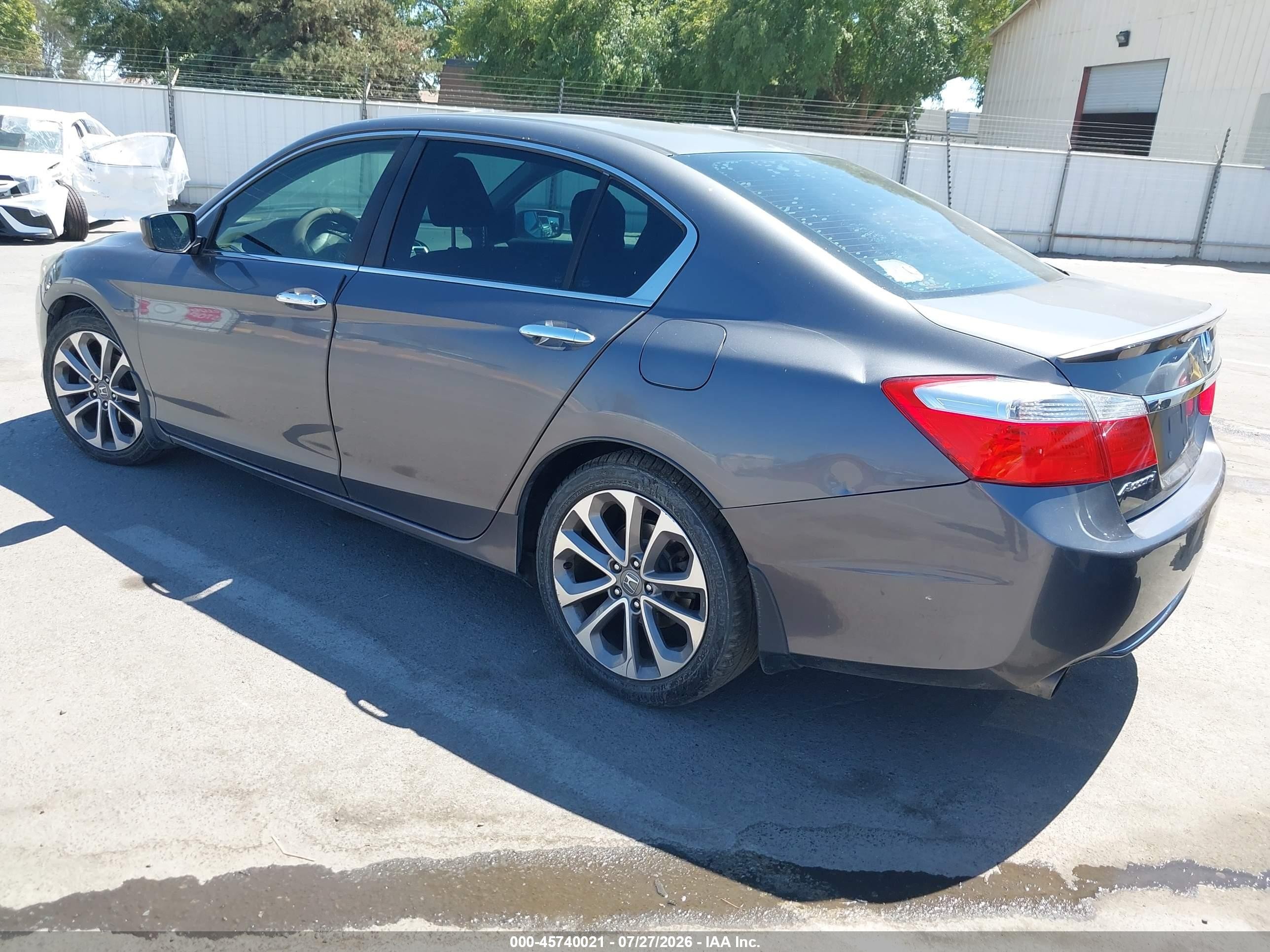 2013 Honda Accord Sport Gray vin: 1HGCR2F52DA001508
