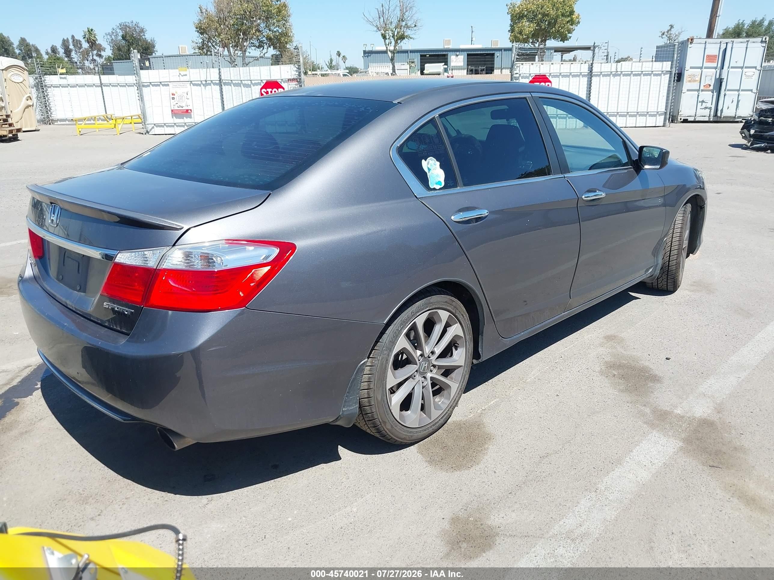 2013 Honda Accord Sport Gray vin: 1HGCR2F52DA001508