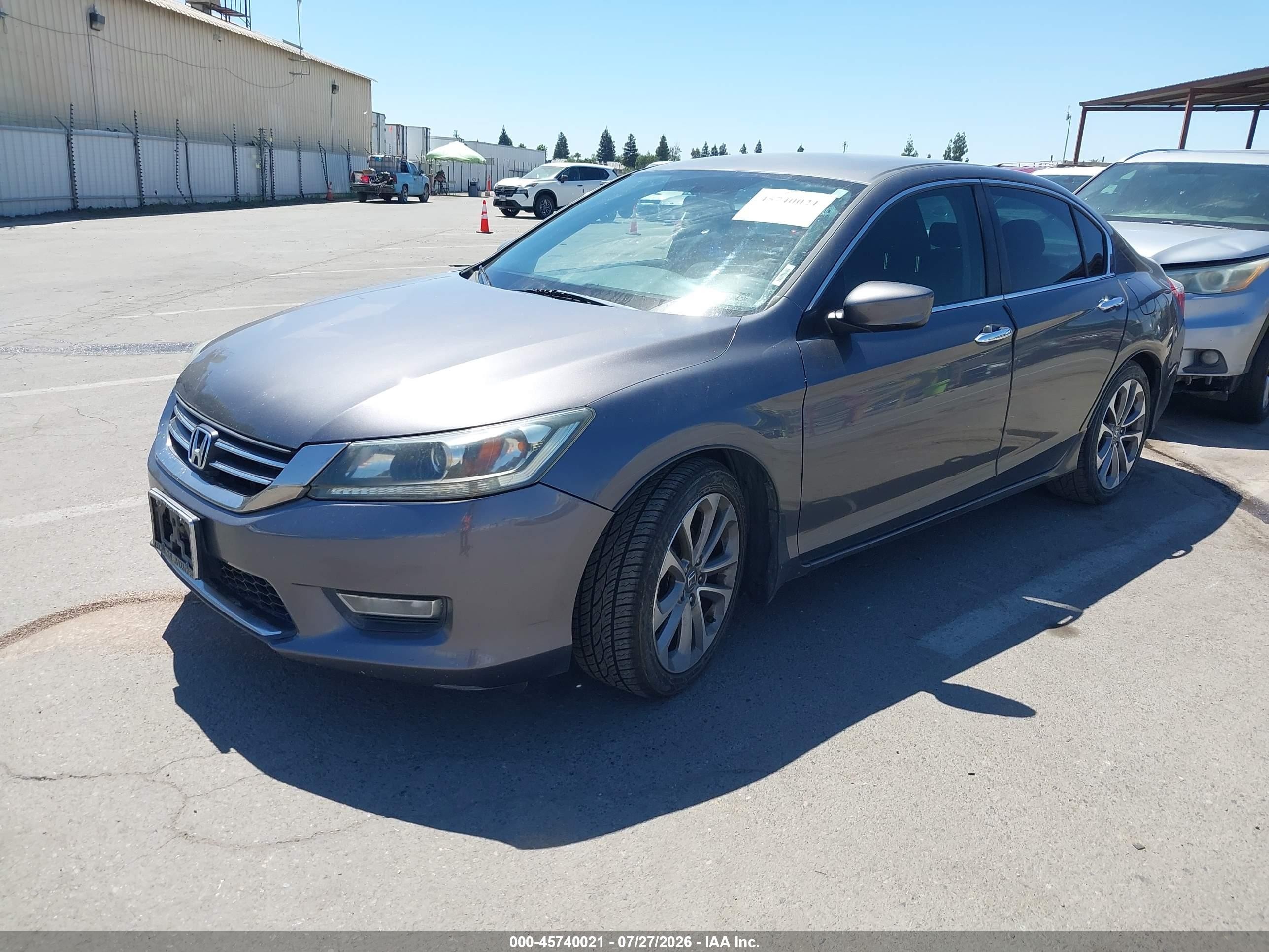2013 Honda Accord Sport Gray vin: 1HGCR2F52DA001508