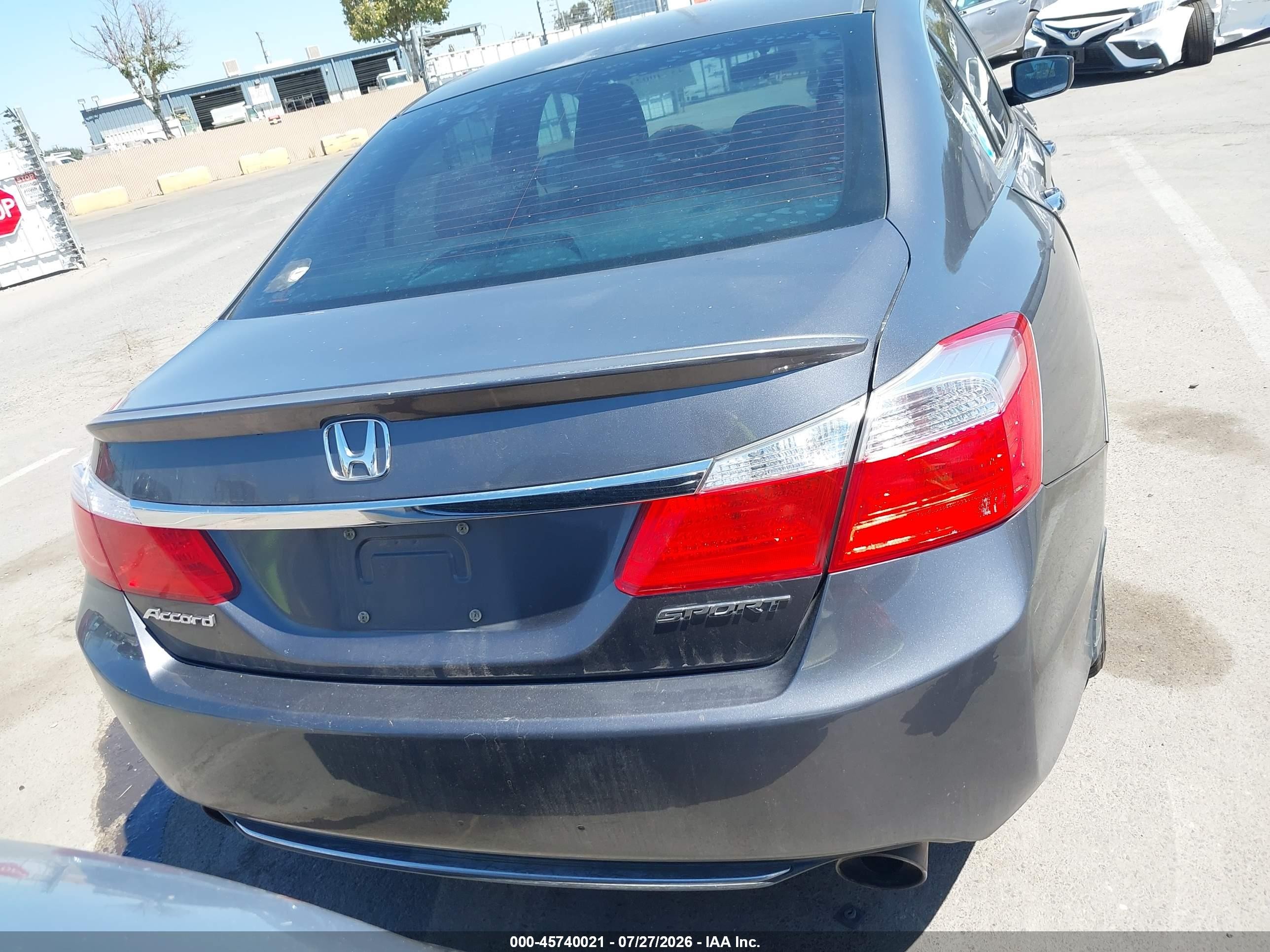 2013 Honda Accord Sport Gray vin: 1HGCR2F52DA001508