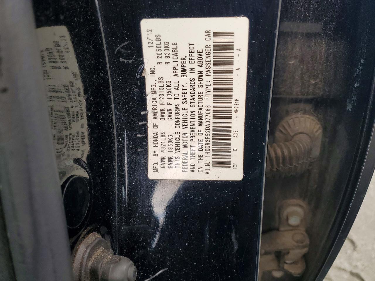 2013 Honda Accord Sport Black vin: 1HGCR2F52DA077066