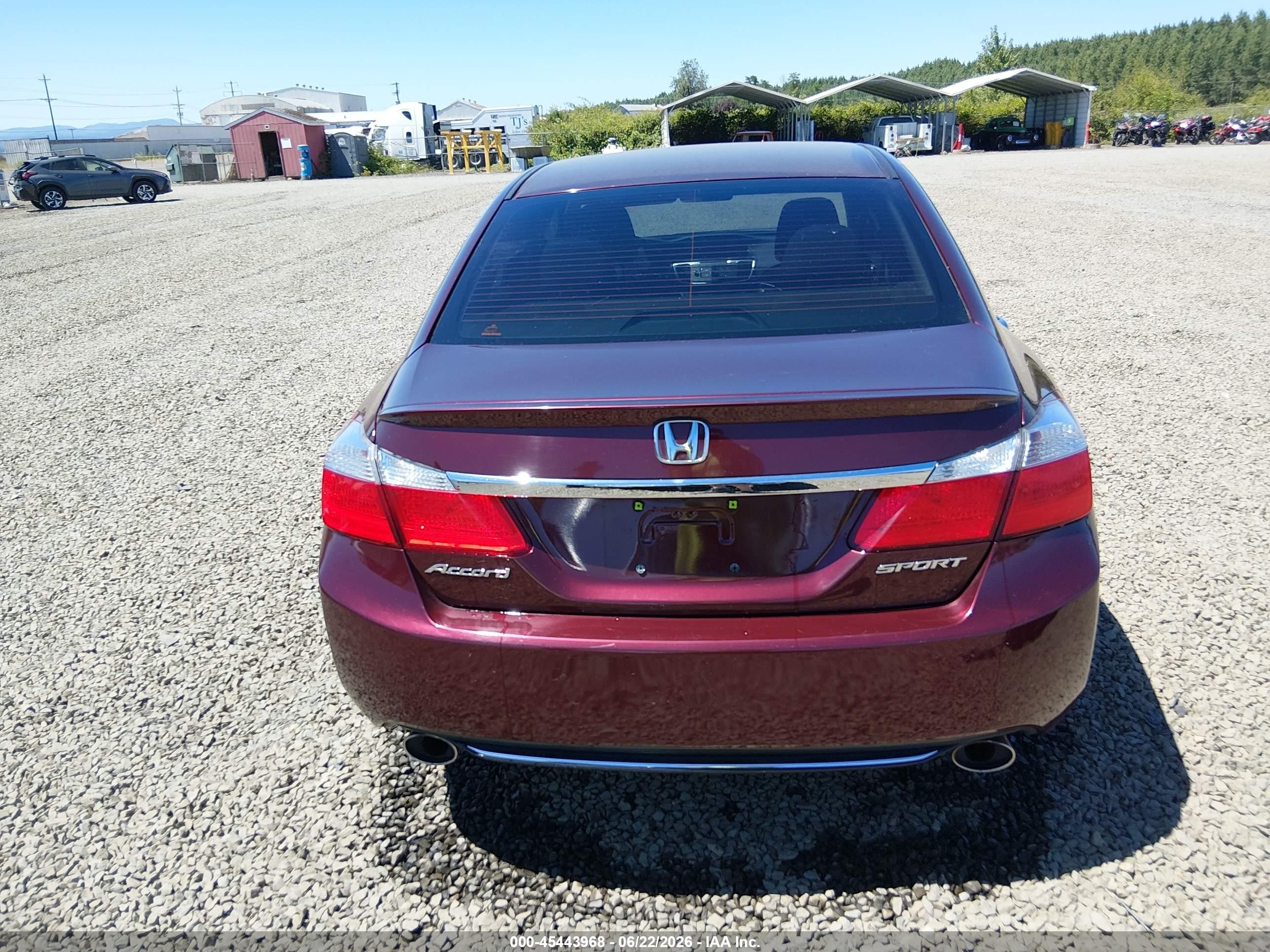 2013 Honda Accord Sport Burgundy vin: 1HGCR2F52DA125276