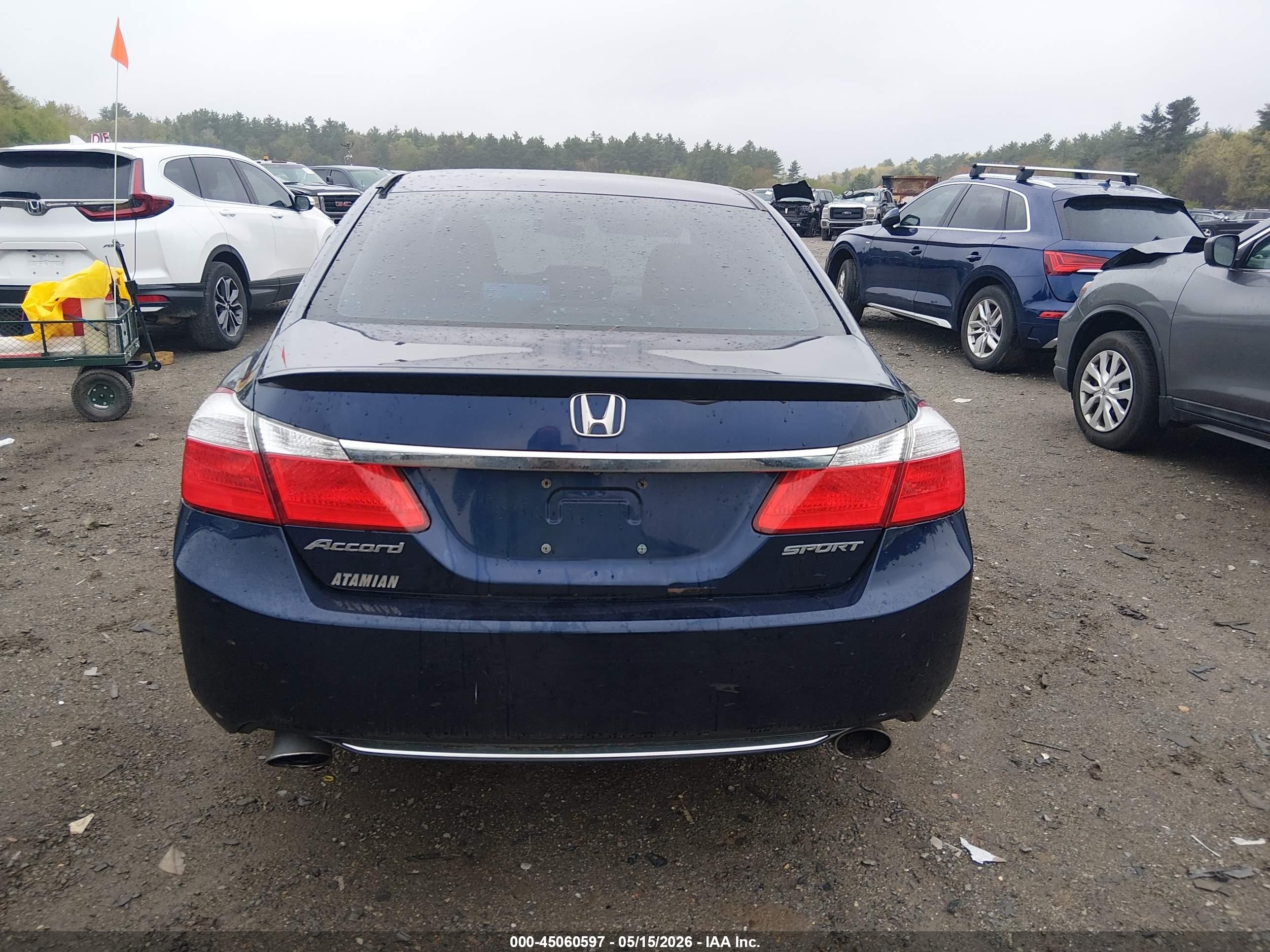 2013 Honda Accord Sport Blue vin: 1HGCR2F52DA177121