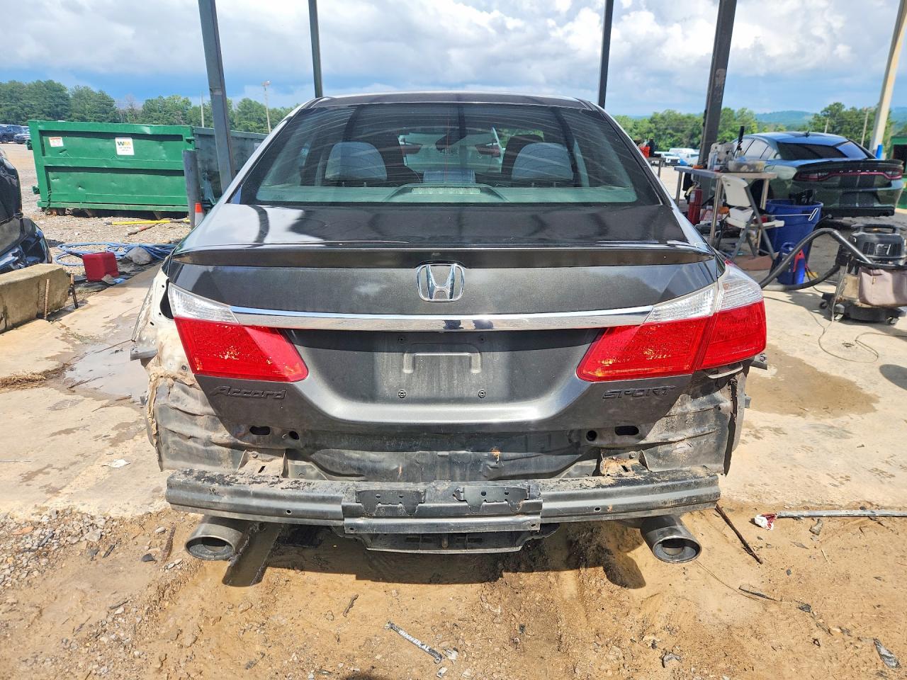 2013 Honda Accord Sport Gray vin: 1HGCR2F52DA188586