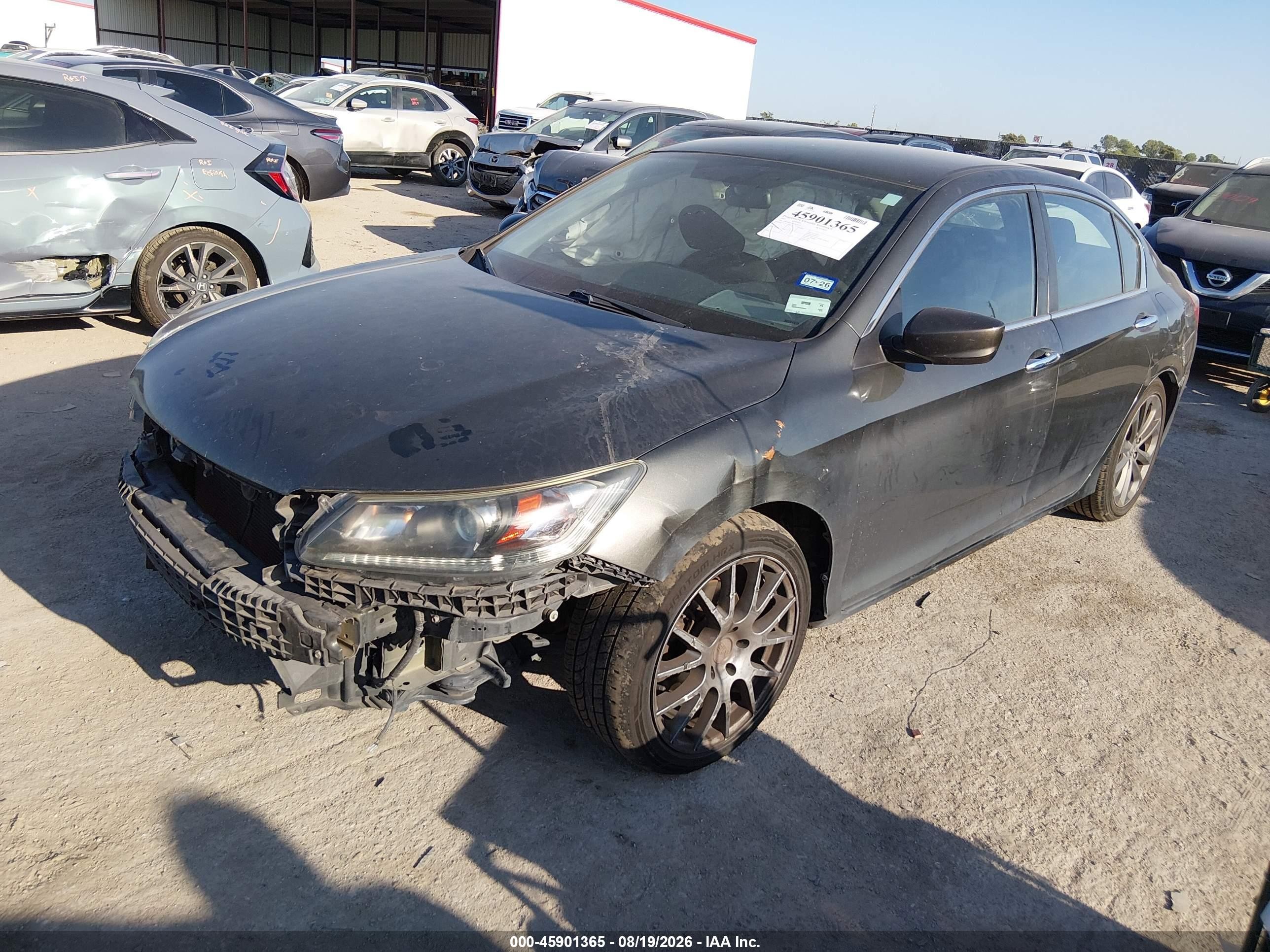 2013 Honda Accord Sport Серый vin: 1HGCR2F52DA225474