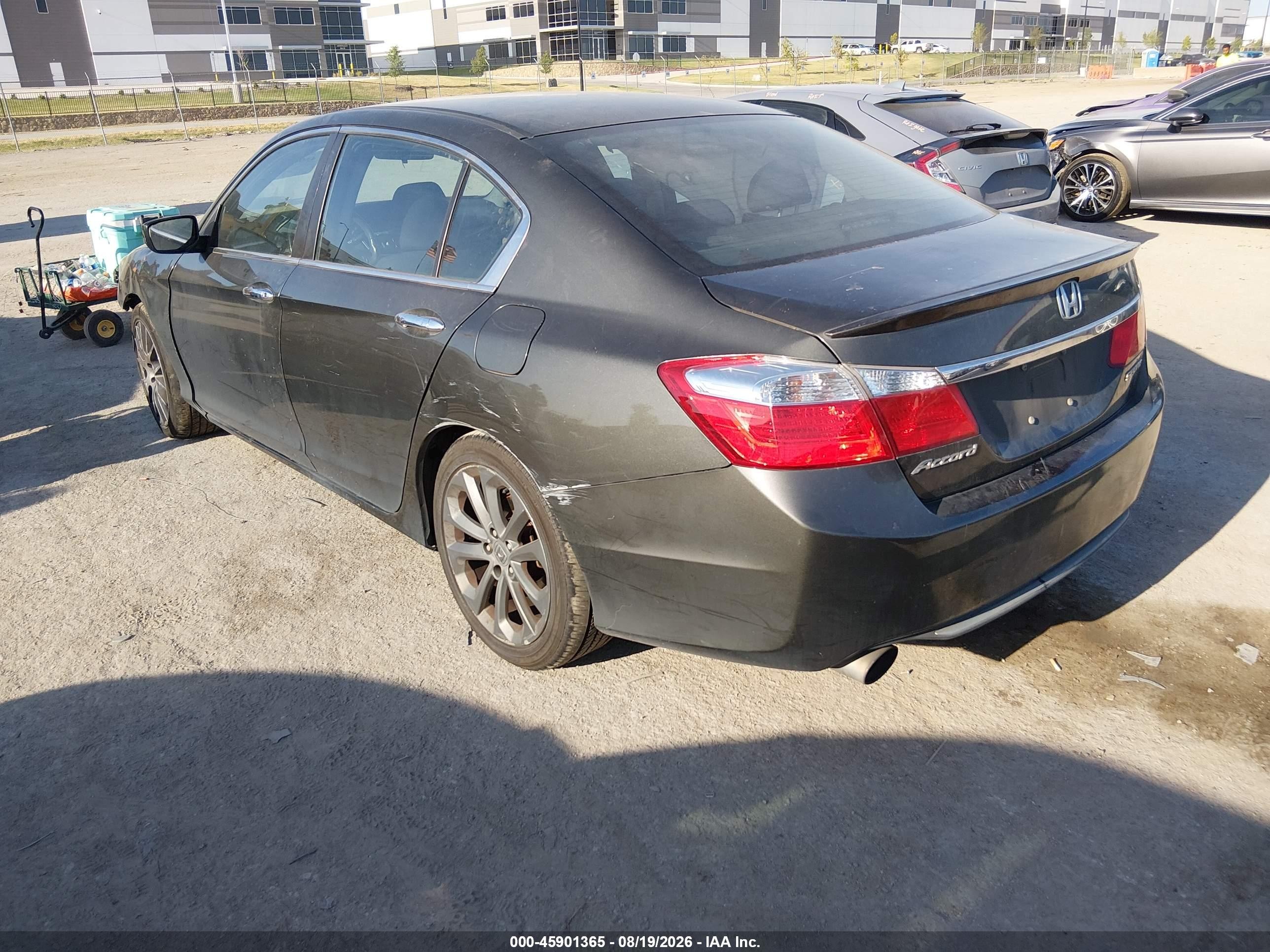 2013 Honda Accord Sport Серый vin: 1HGCR2F52DA225474
