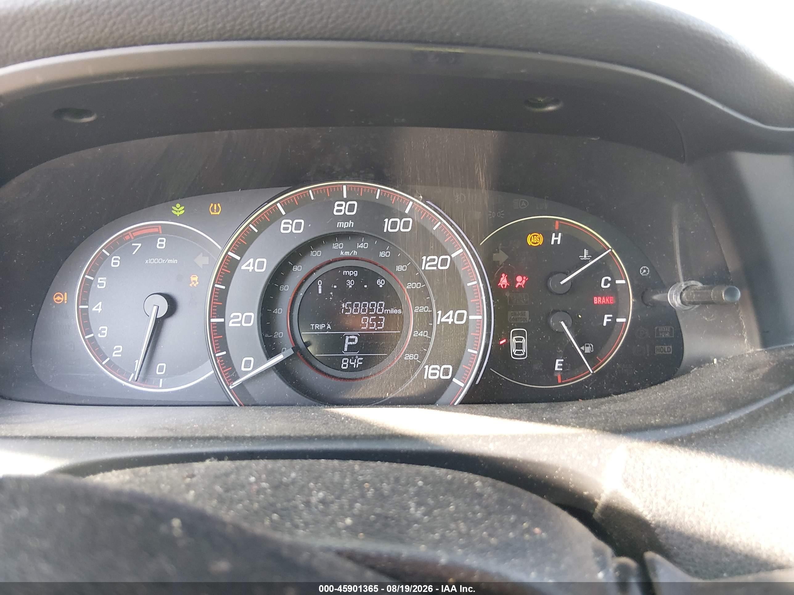 2013 Honda Accord Sport Серый vin: 1HGCR2F52DA225474