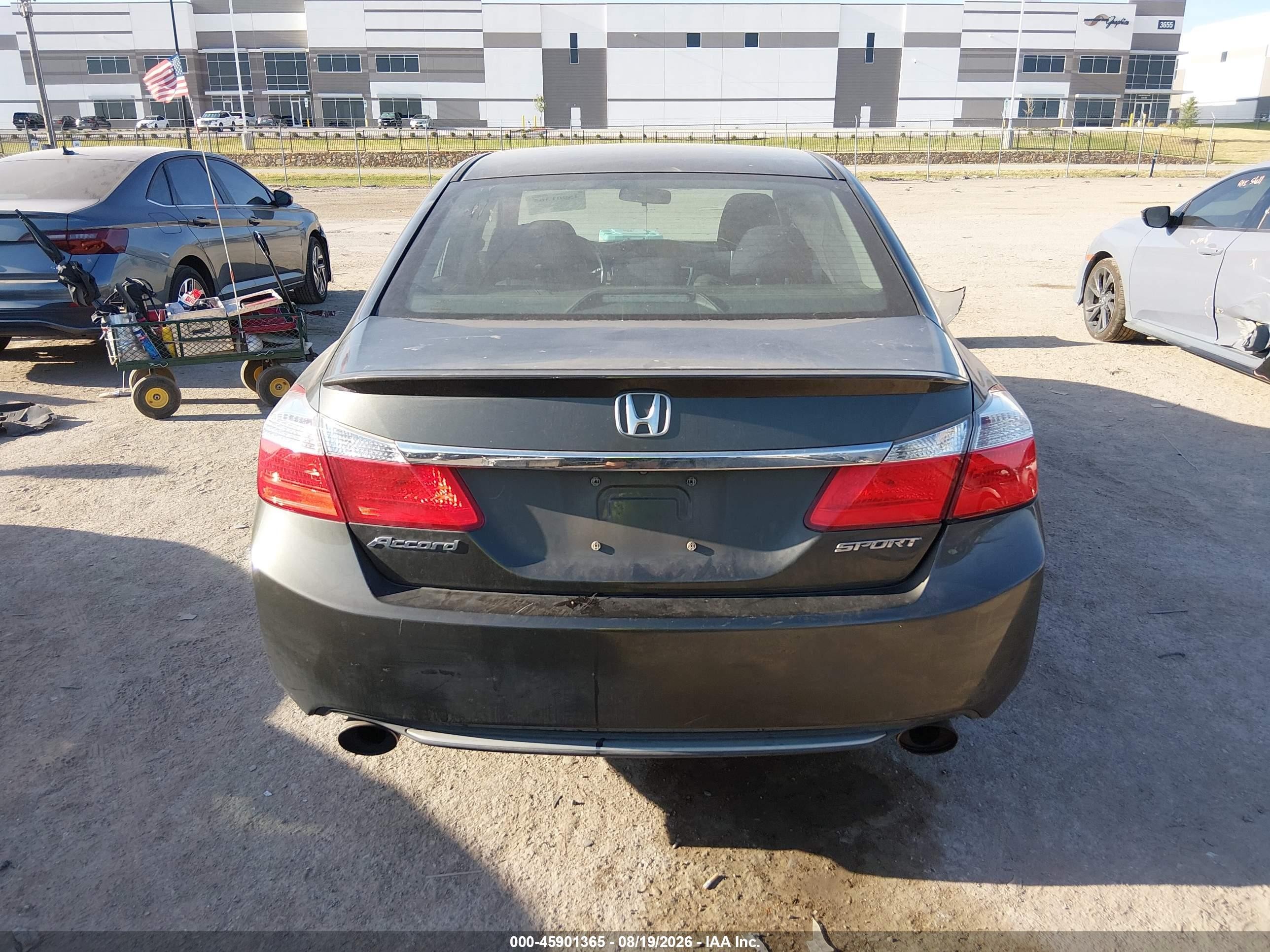 2013 Honda Accord Sport Серый vin: 1HGCR2F52DA225474