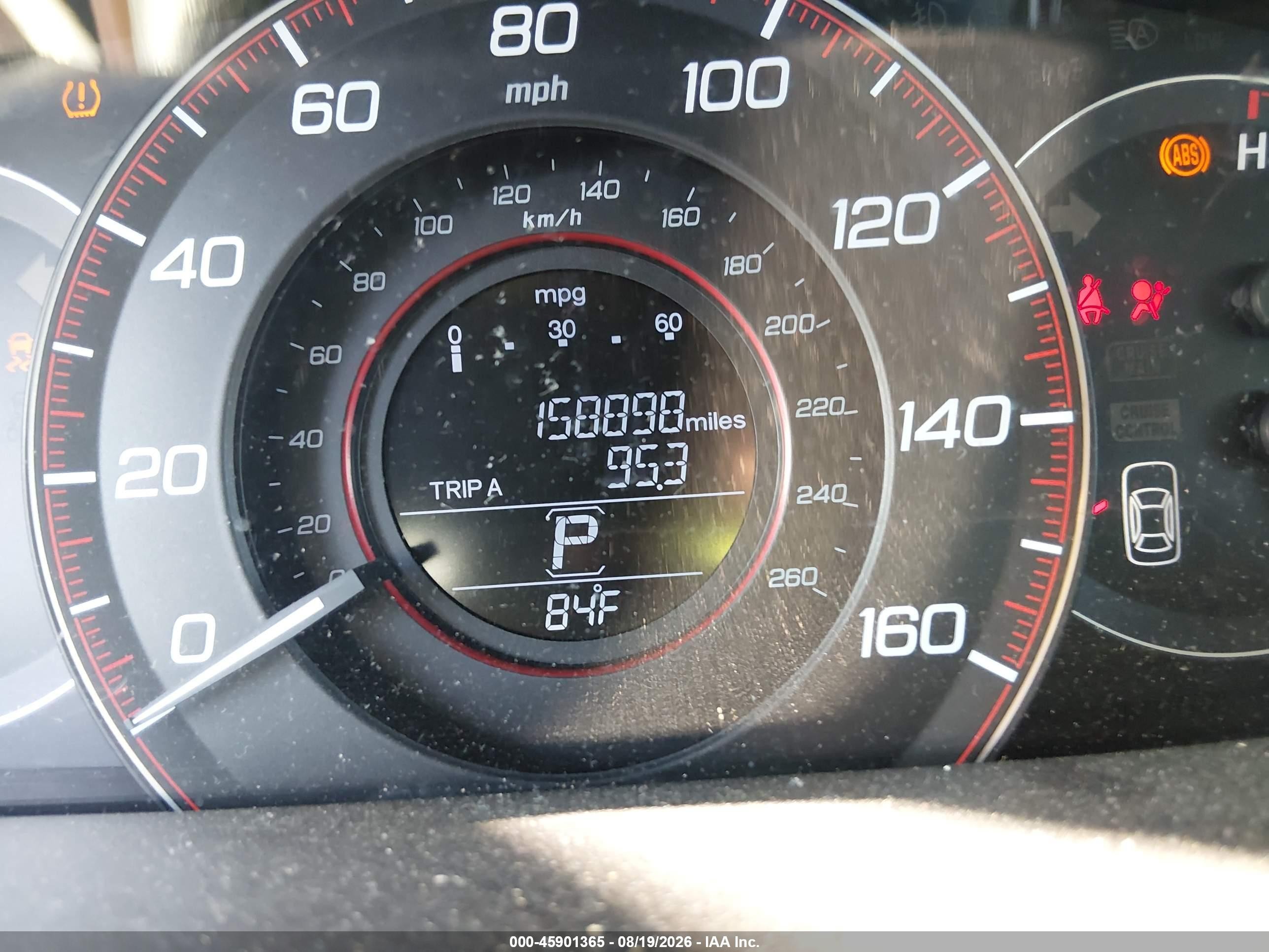 2013 Honda Accord Sport Серый vin: 1HGCR2F52DA225474