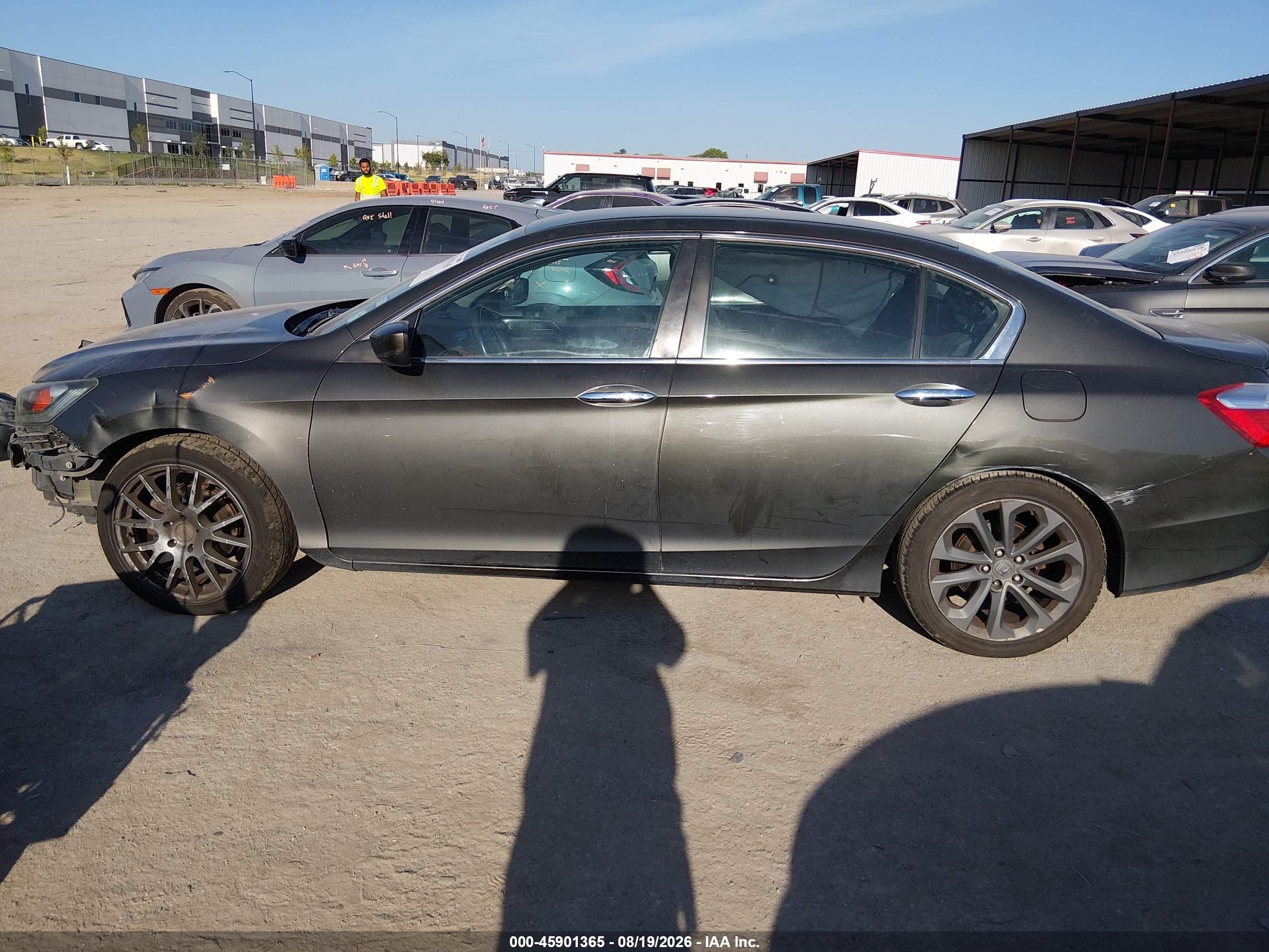 2013 Honda Accord Sport Серый vin: 1HGCR2F52DA225474