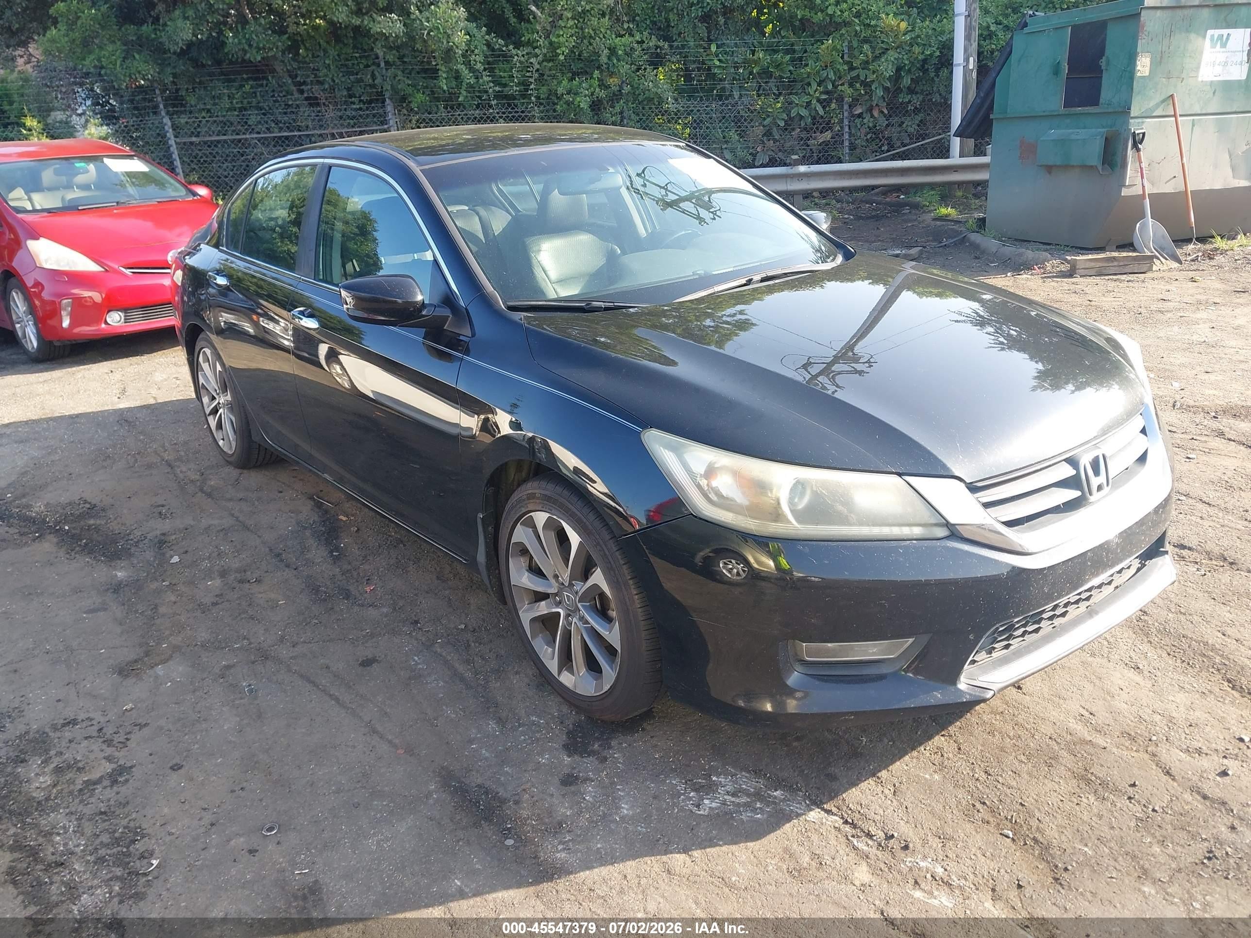 2013 Honda Accord Sport Black vin: 1HGCR2F52DA263397