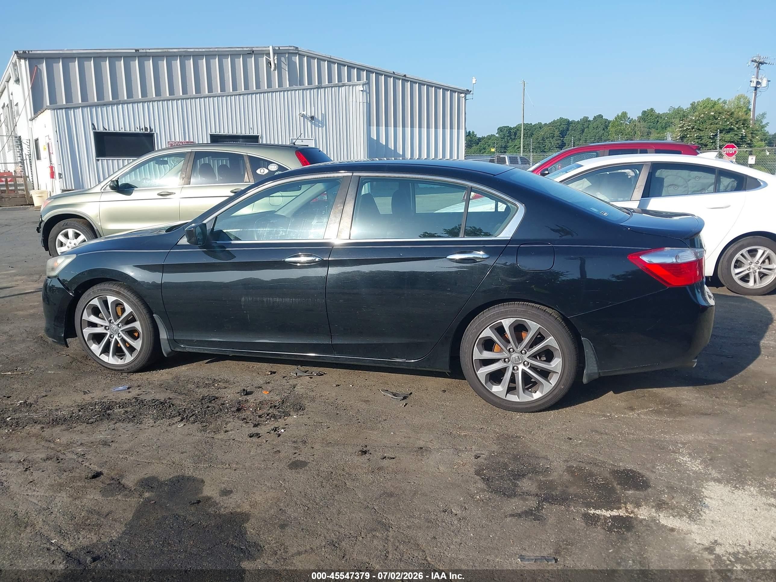 2013 Honda Accord Sport Black vin: 1HGCR2F52DA263397