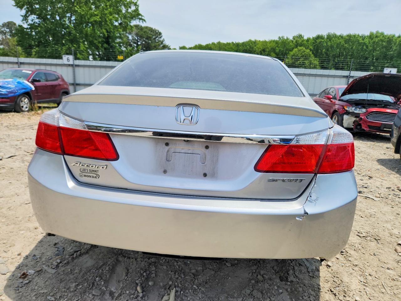 2013 Honda Accord Sport Silver vin: 1HGCR2F52DA266199