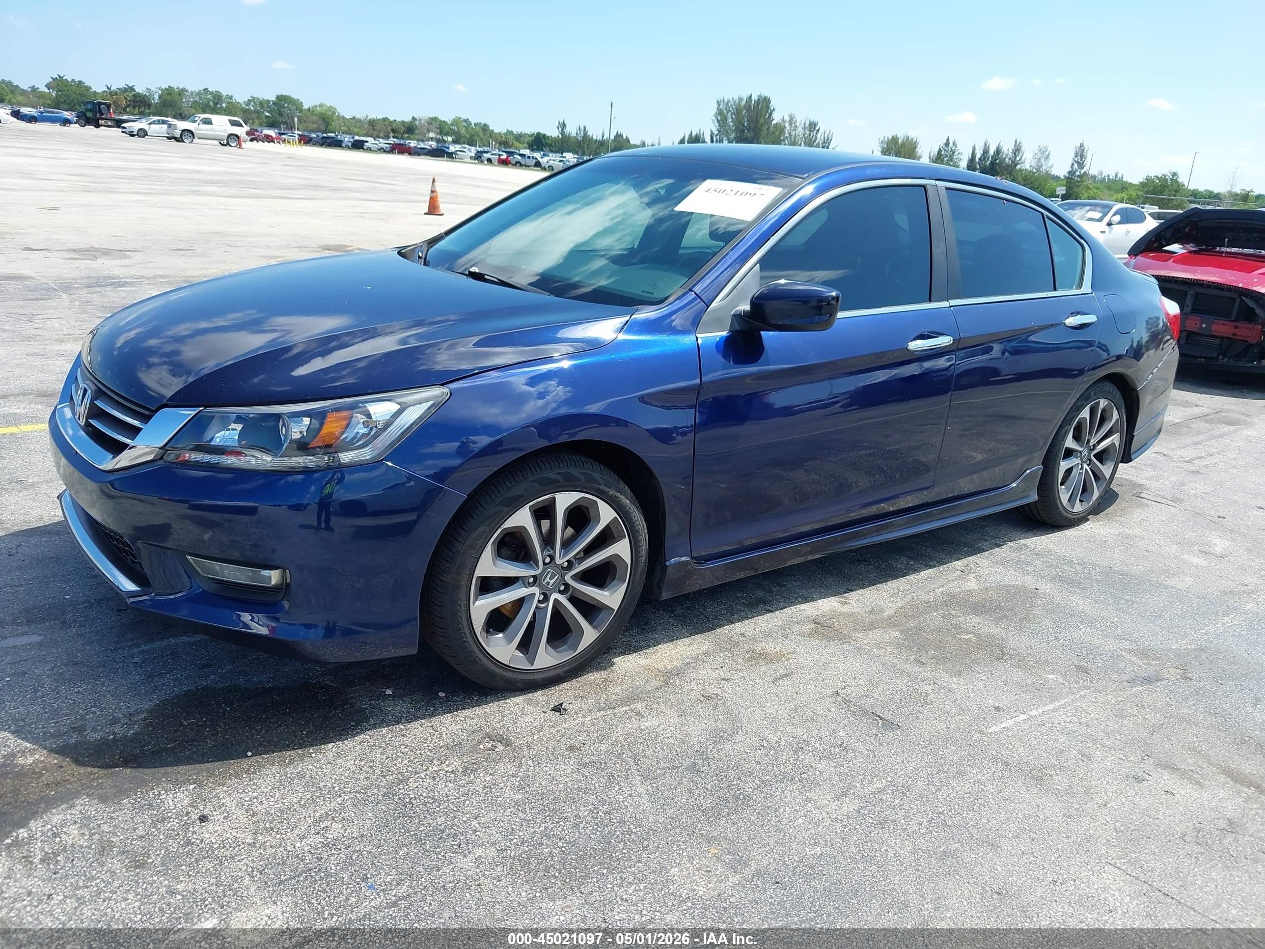 2013 Honda Accord Sport Dark Blue vin: 1HGCR2F52DA270186