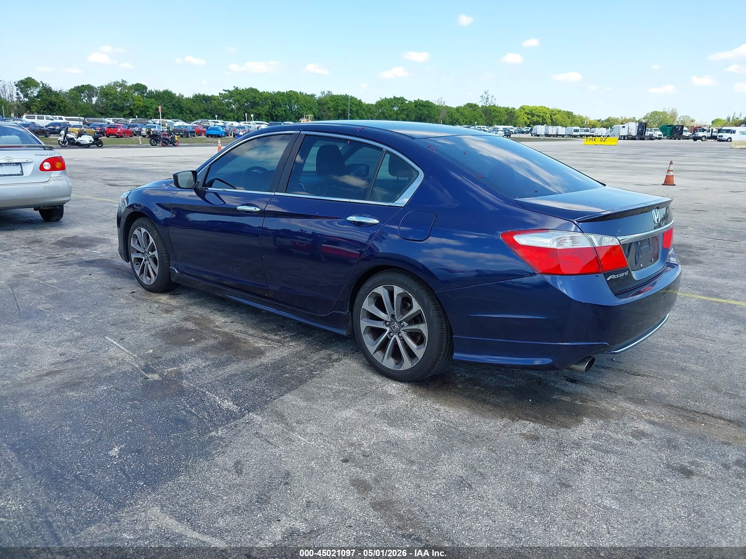 2013 Honda Accord Sport Dark Blue vin: 1HGCR2F52DA270186