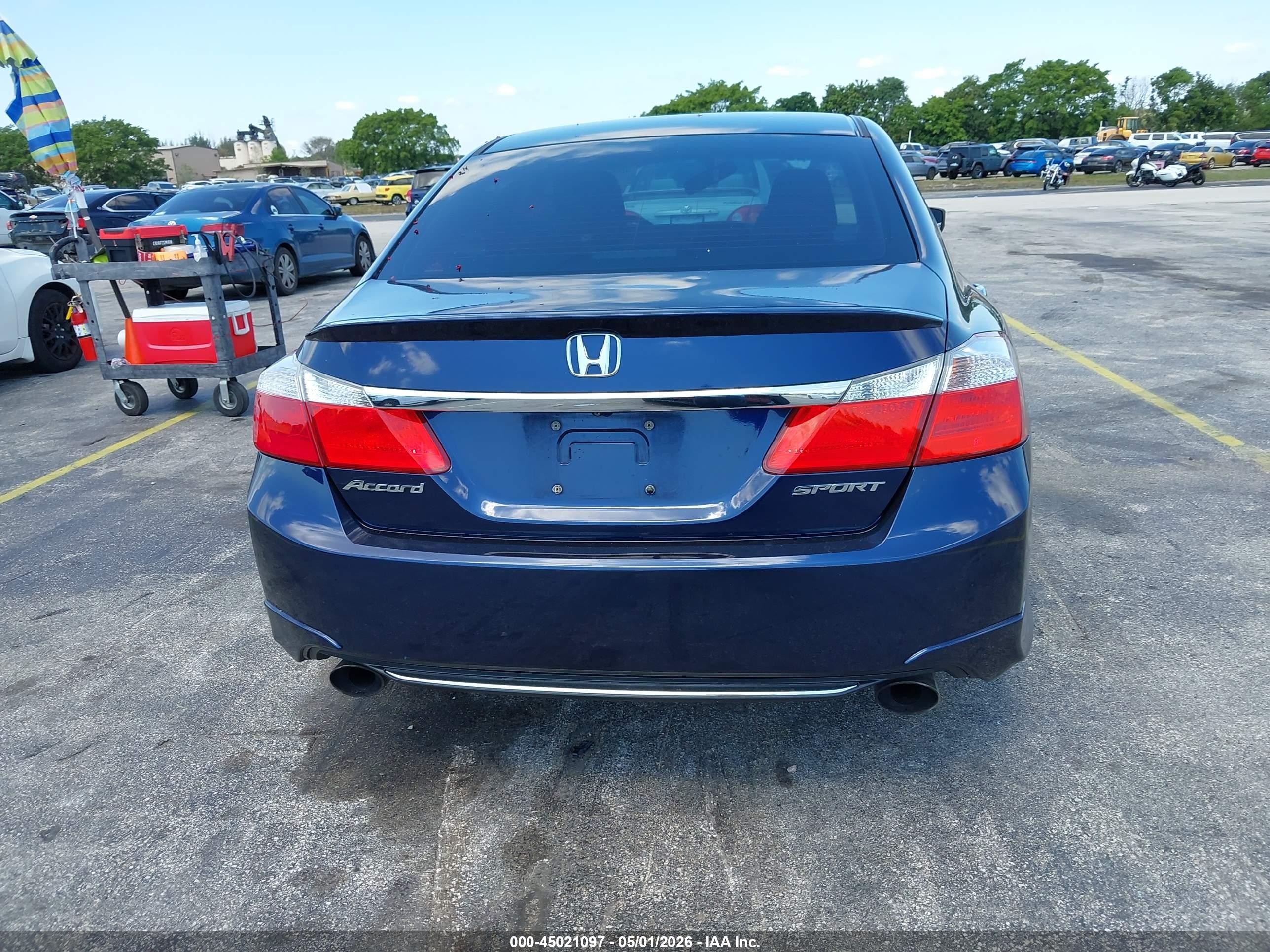 2013 Honda Accord Sport Dark Blue vin: 1HGCR2F52DA270186