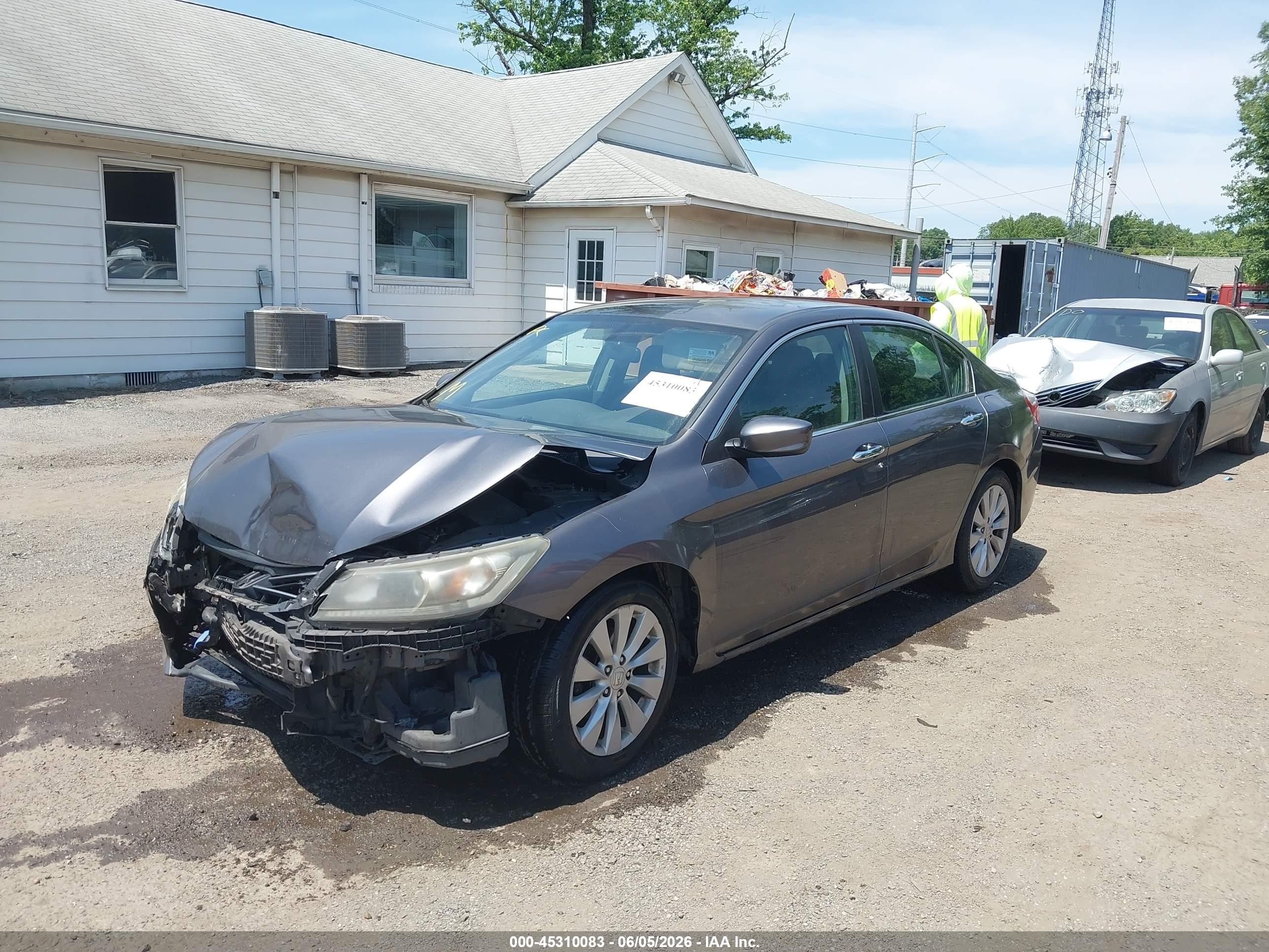 2014 Honda Accord Sport Gray vin: 1HGCR2F52EA008508