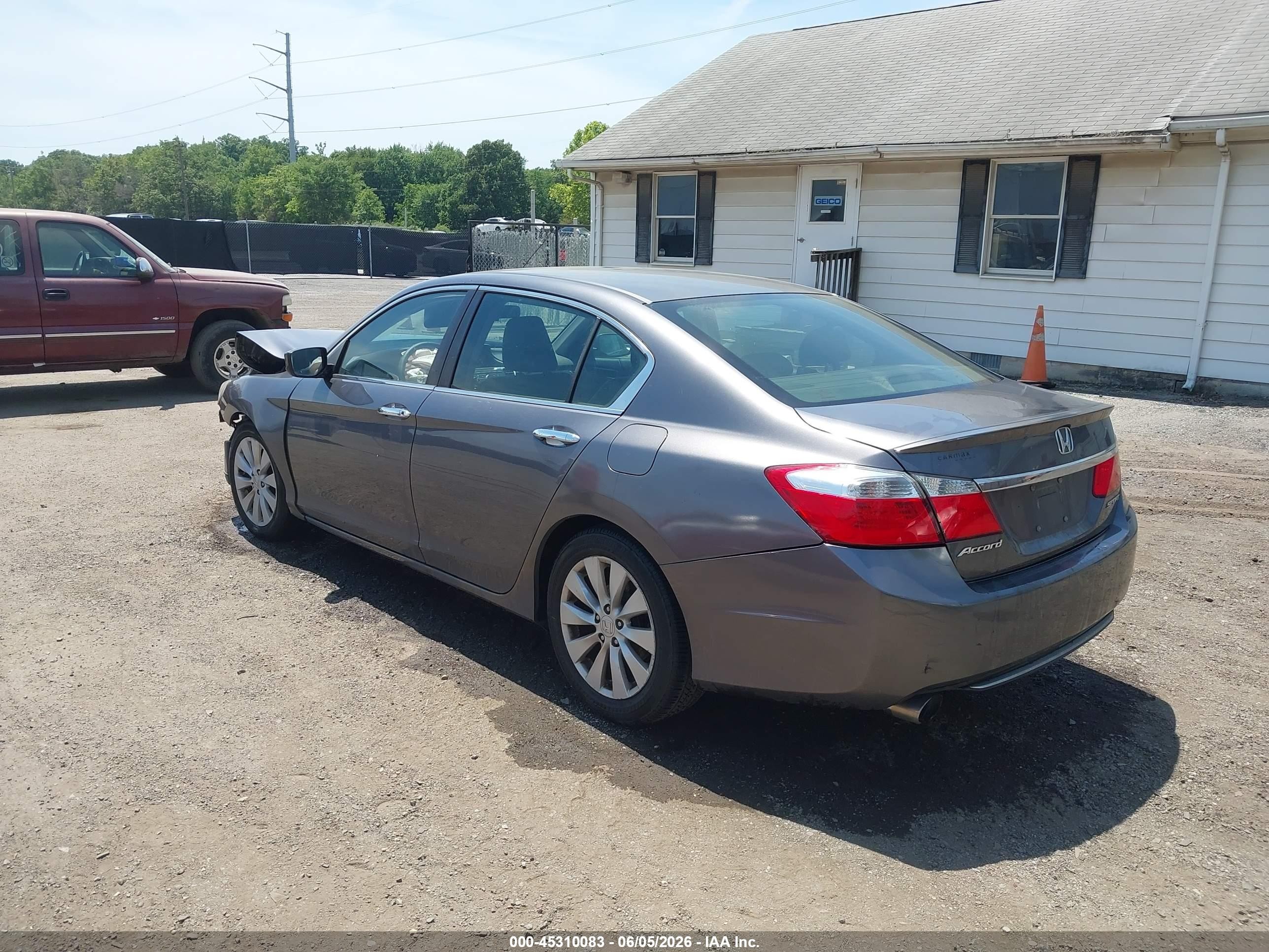 2014 Honda Accord Sport Gray vin: 1HGCR2F52EA008508