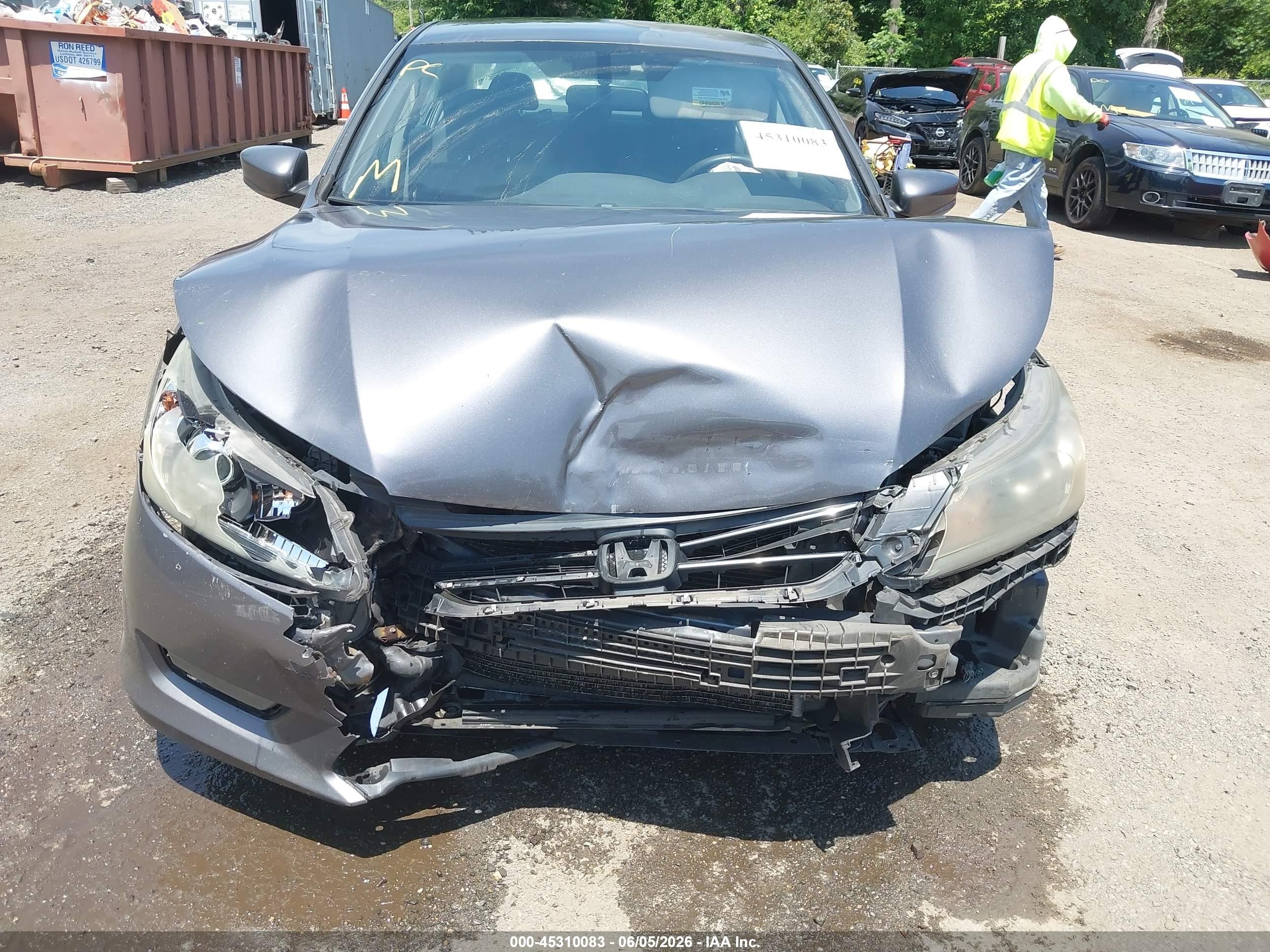 2014 Honda Accord Sport Gray vin: 1HGCR2F52EA008508