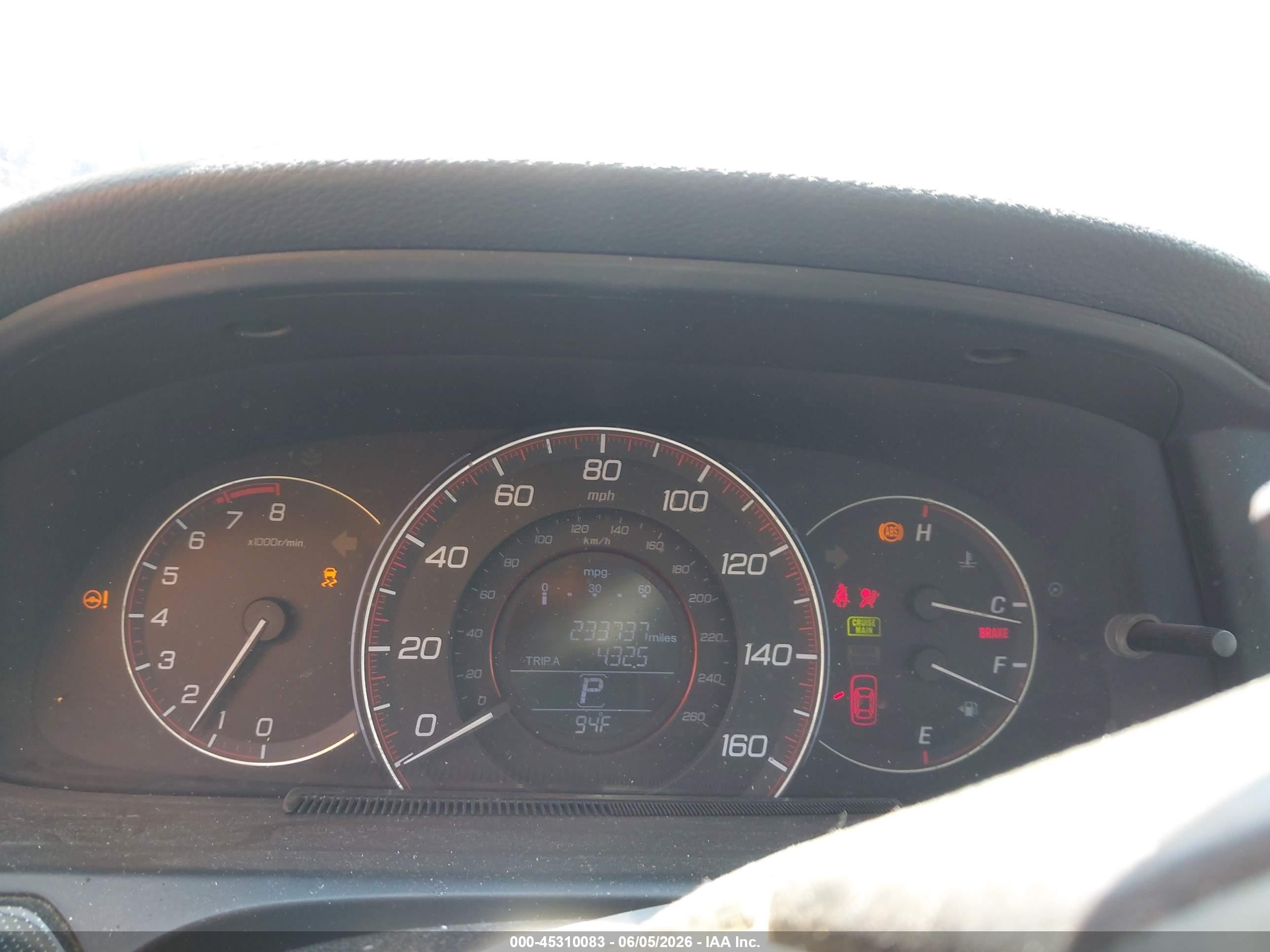 2014 Honda Accord Sport Gray vin: 1HGCR2F52EA008508