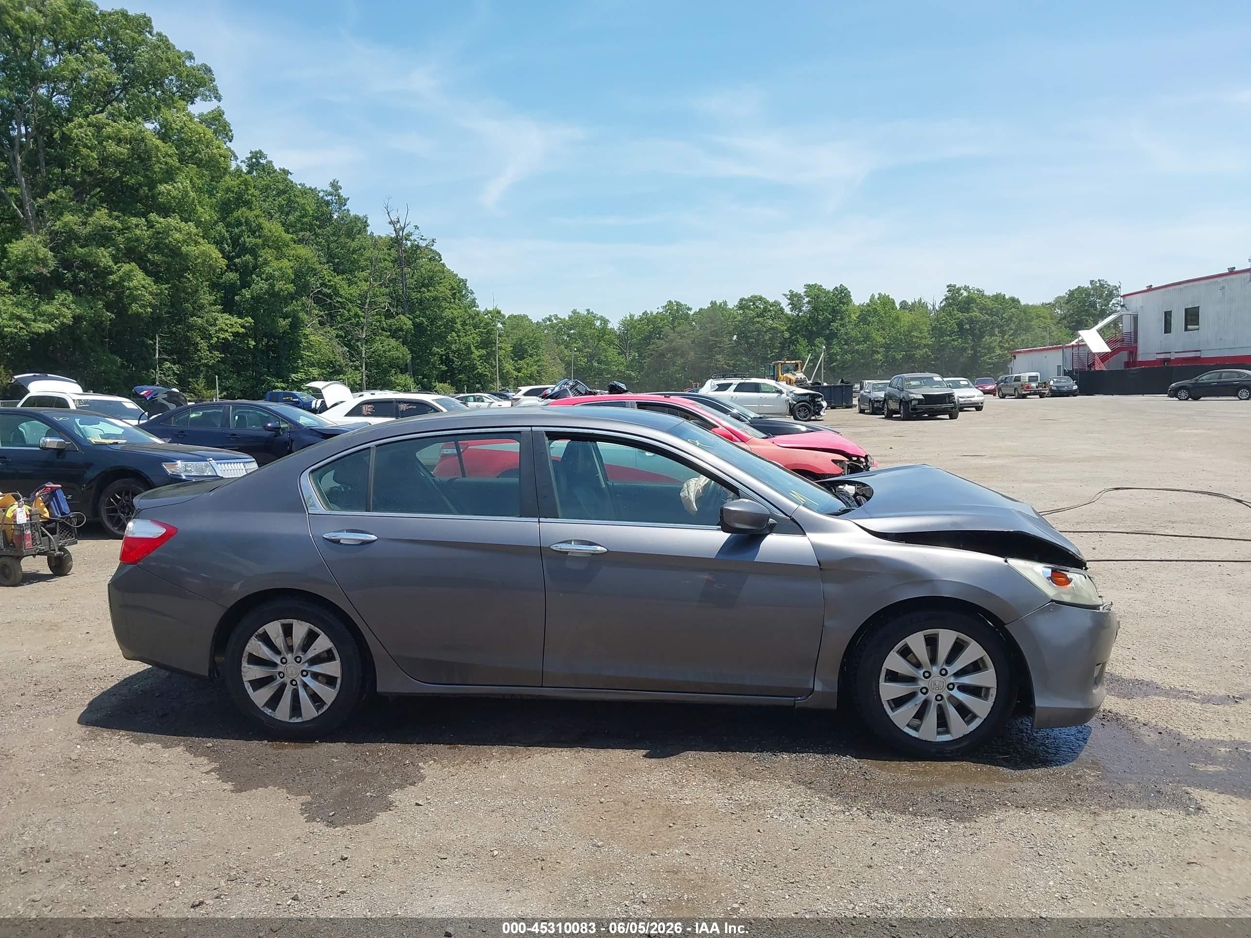 2014 Honda Accord Sport Gray vin: 1HGCR2F52EA008508