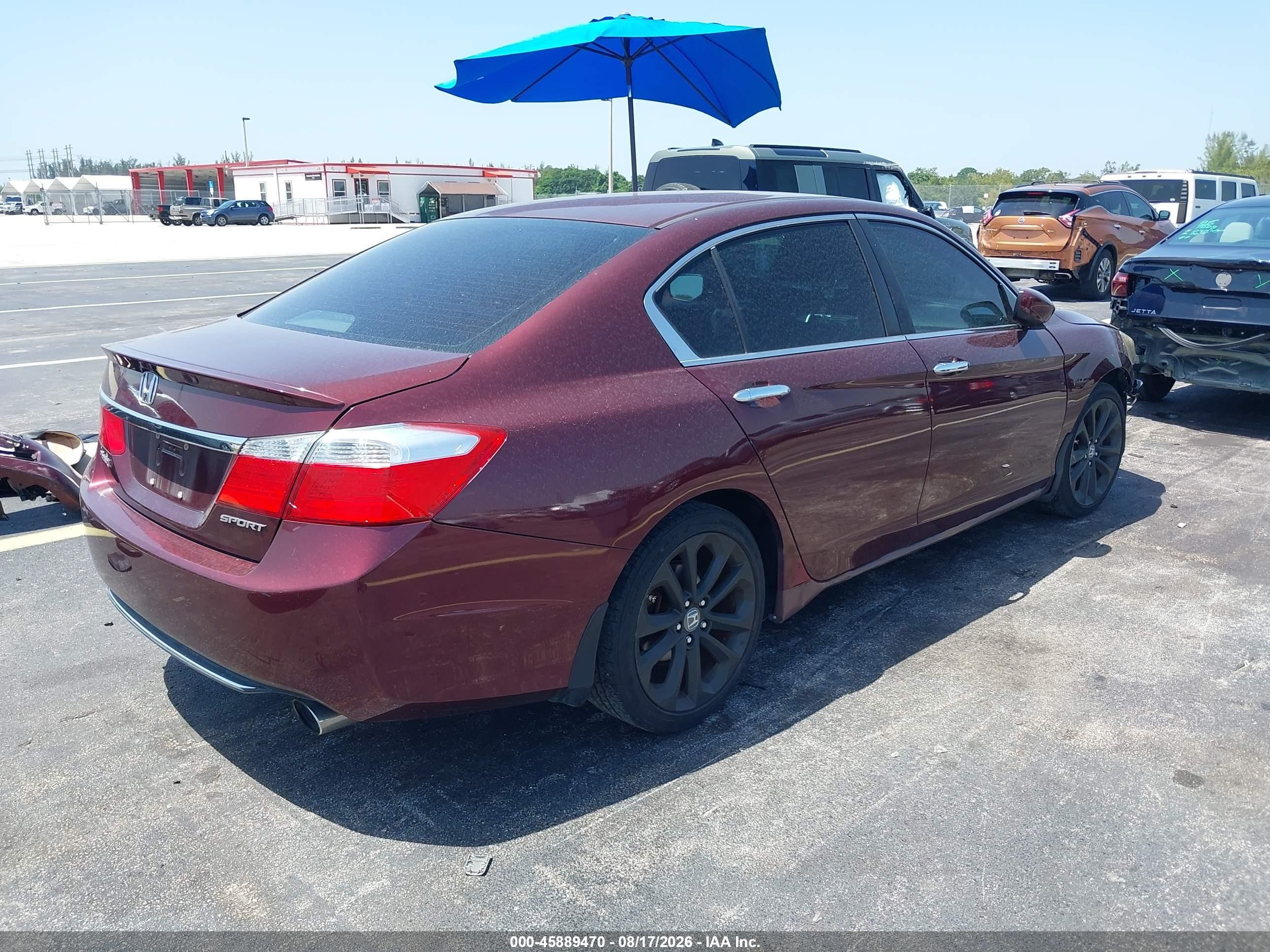 2014 Honda Accord Sport Red vin: 1HGCR2F52EA014633