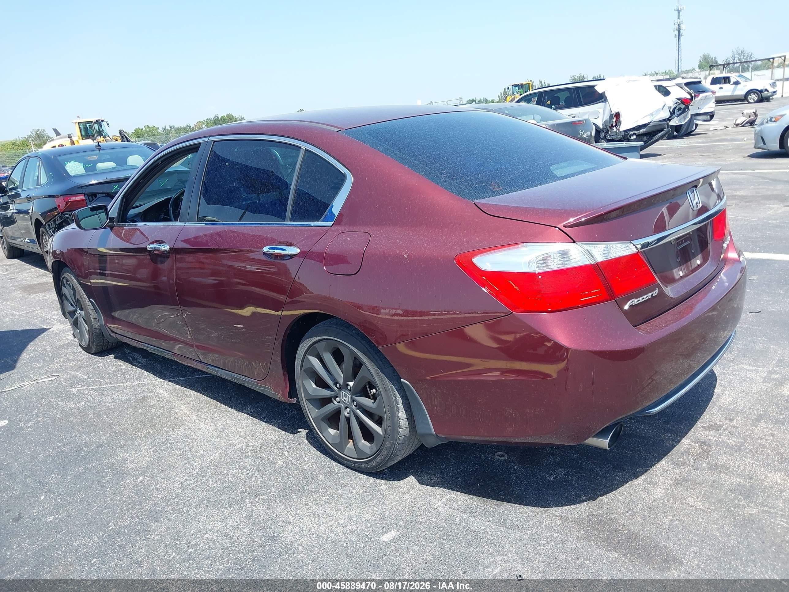 2014 Honda Accord Sport Red vin: 1HGCR2F52EA014633