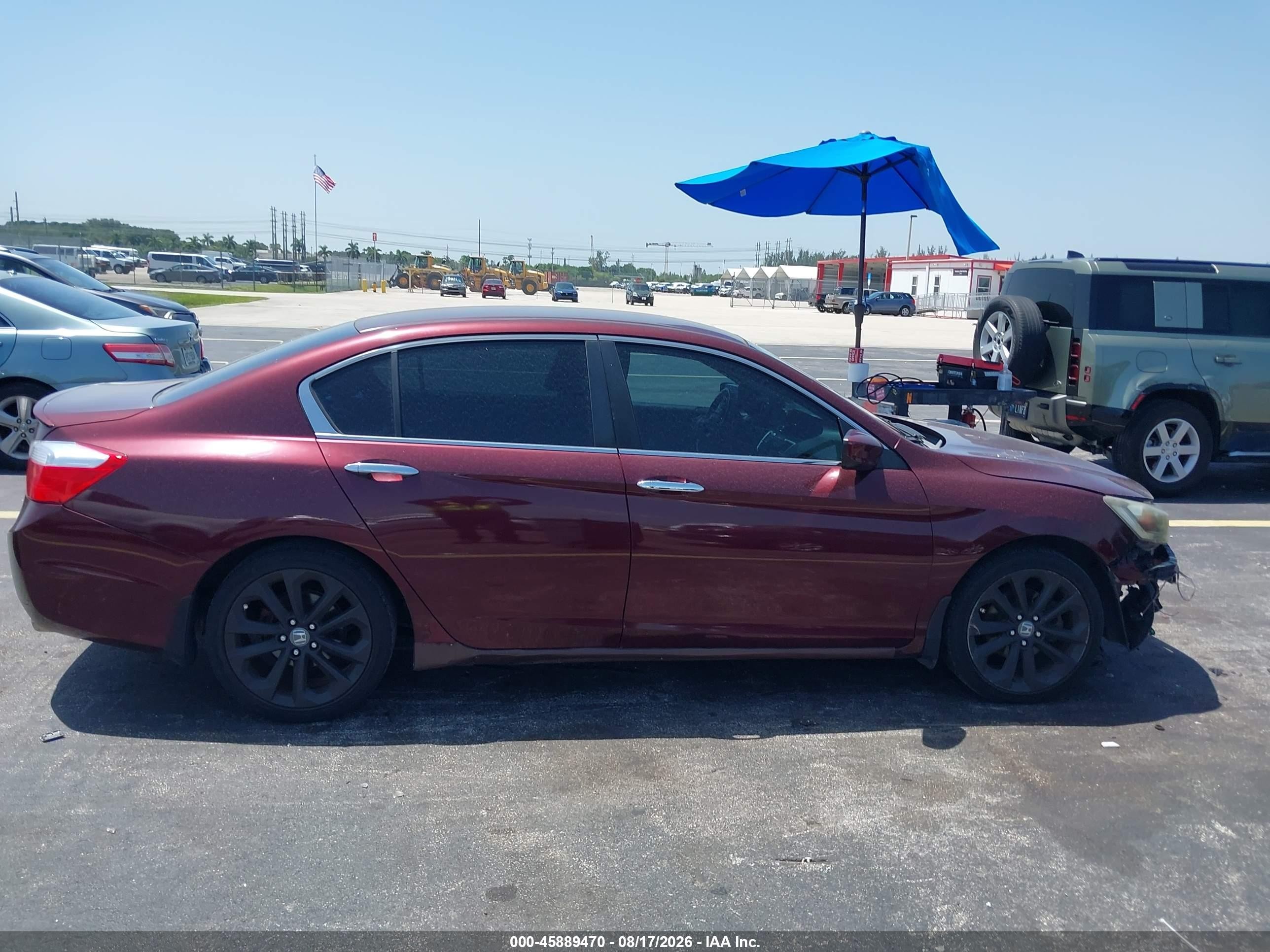 2014 Honda Accord Sport Red vin: 1HGCR2F52EA014633