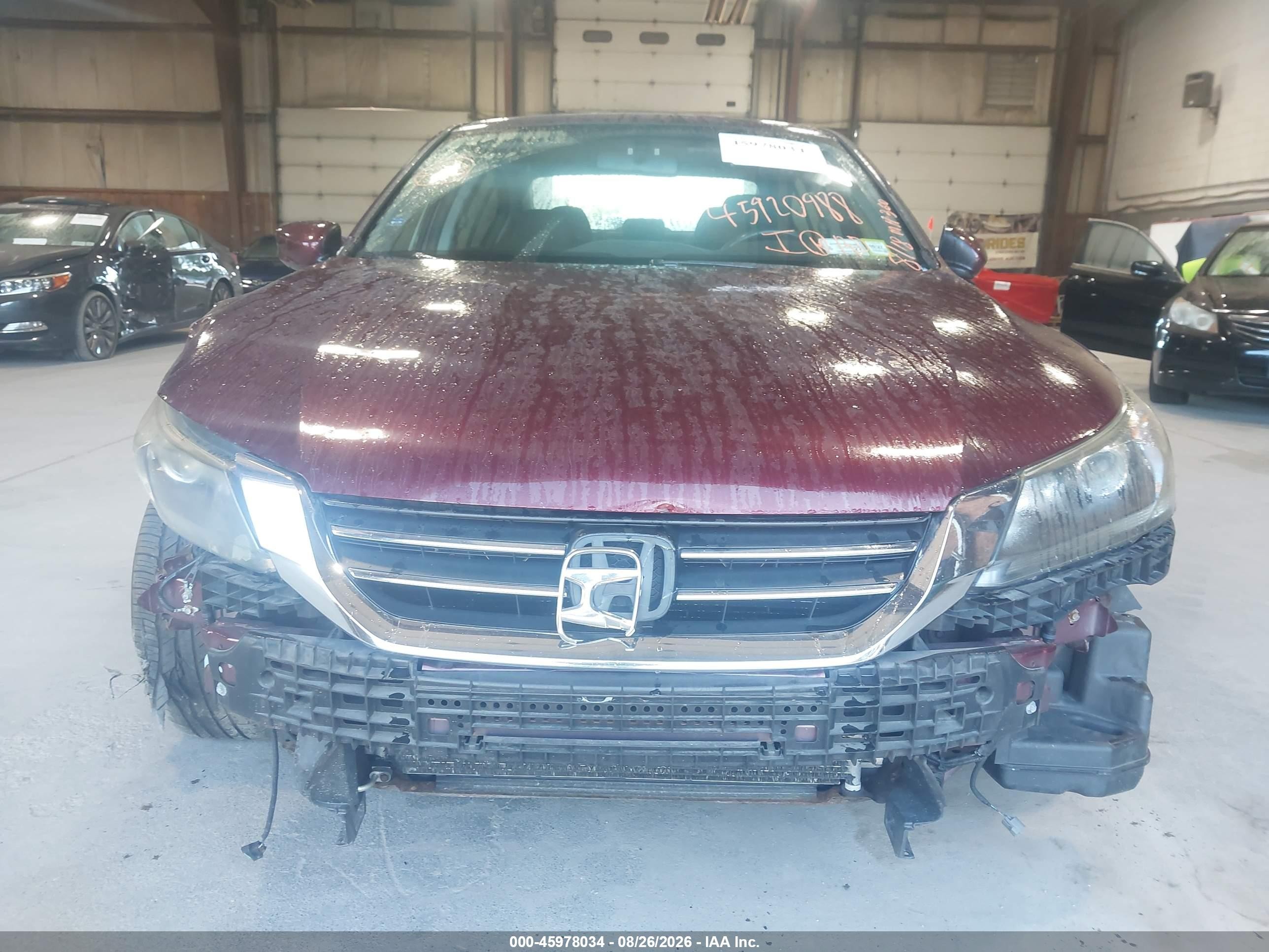2014 Honda Accord Sport Maroon vin: 1HGCR2F52EA045302