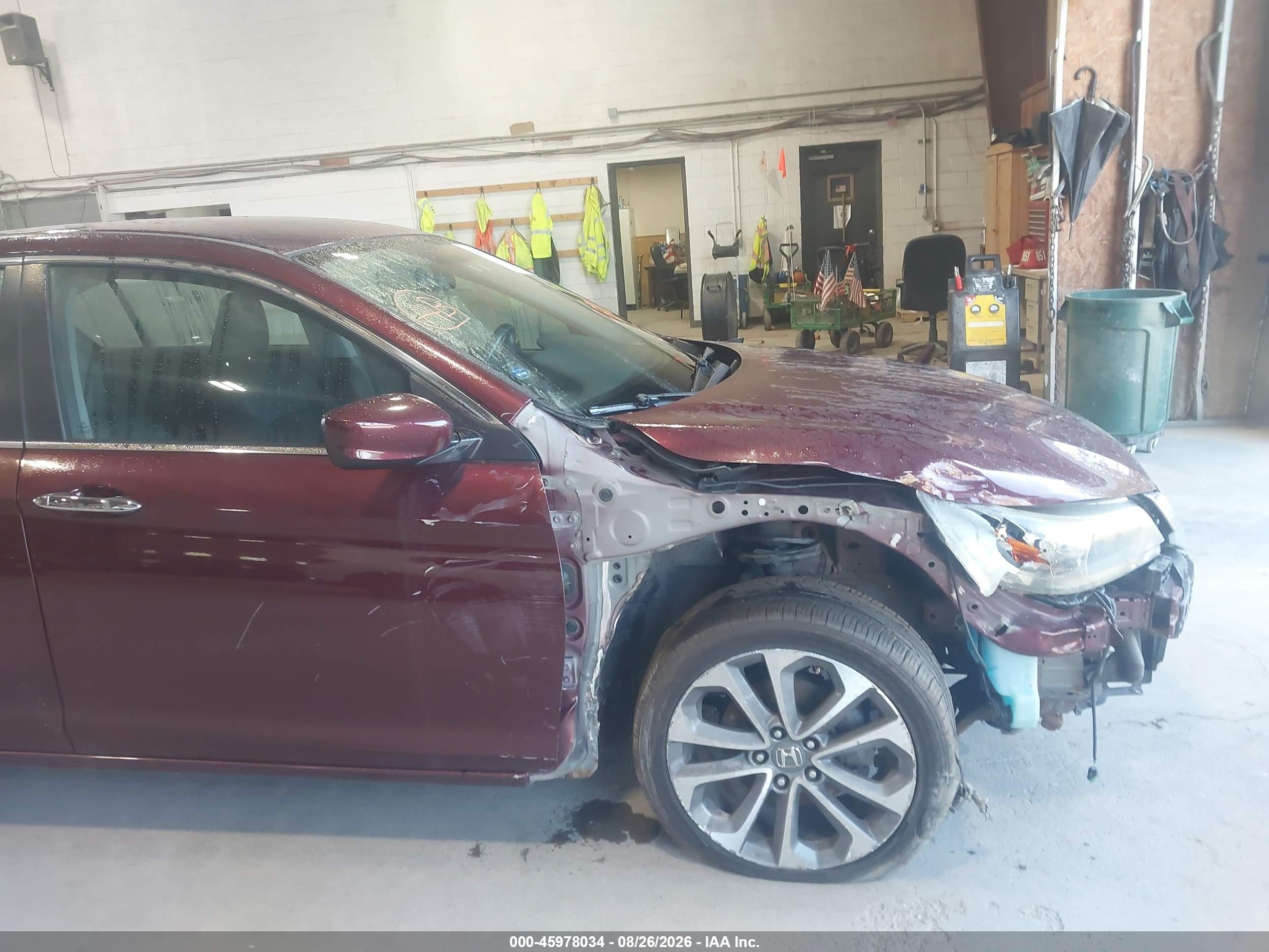 2014 Honda Accord Sport Maroon vin: 1HGCR2F52EA045302