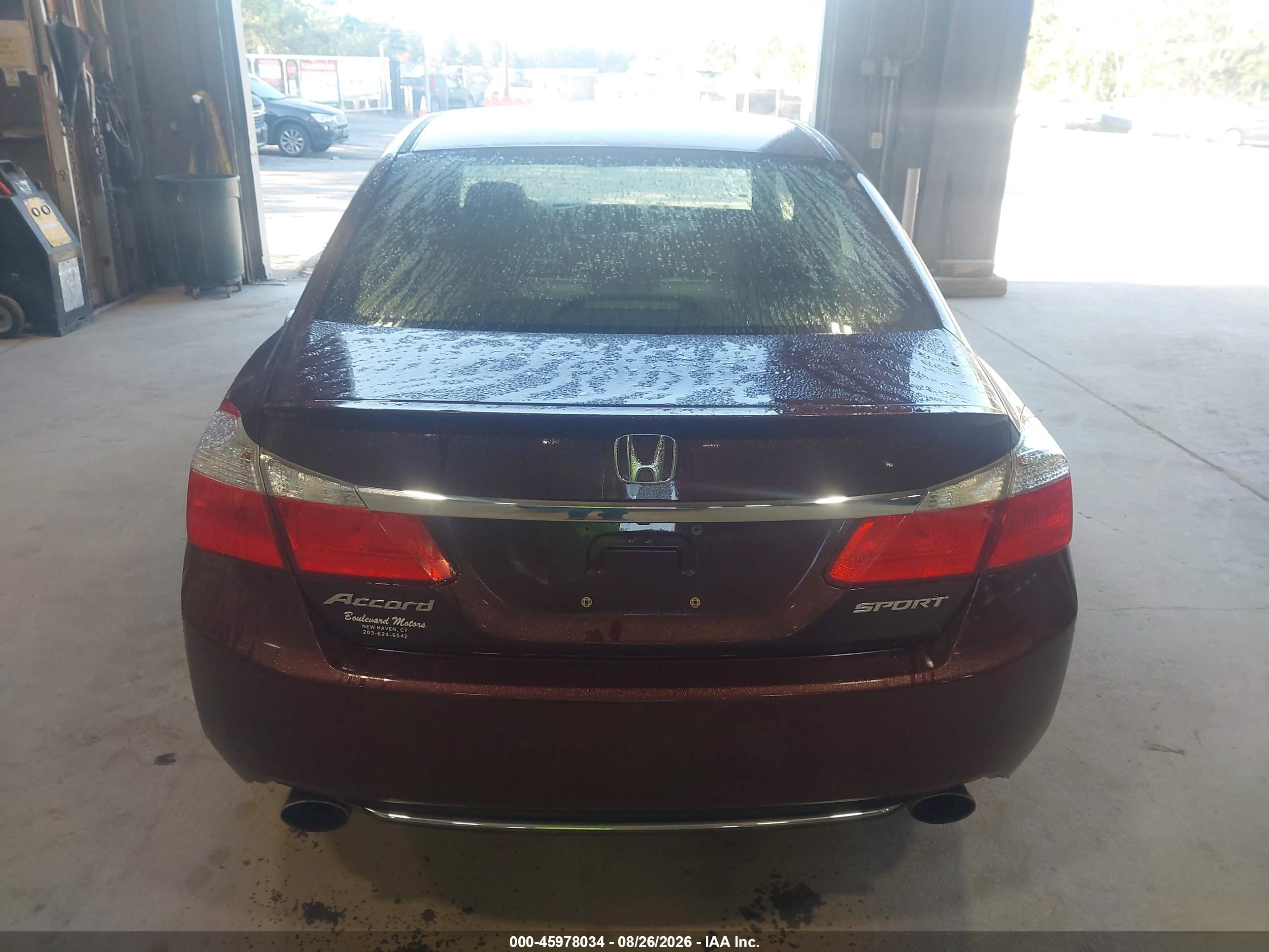 2014 Honda Accord Sport Maroon vin: 1HGCR2F52EA045302