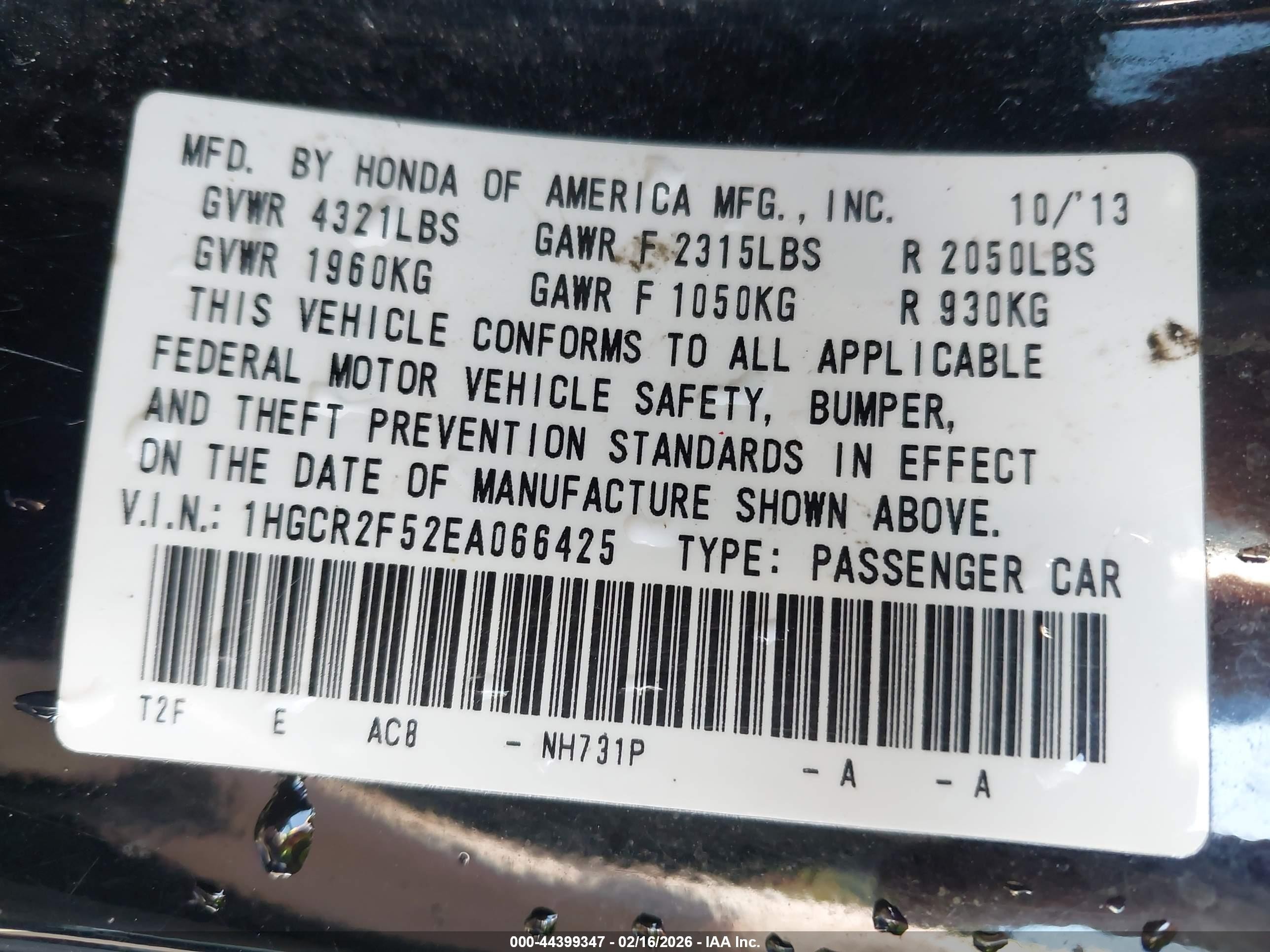 2014 Honda Accord Sport Black vin: 1HGCR2F52EA066425