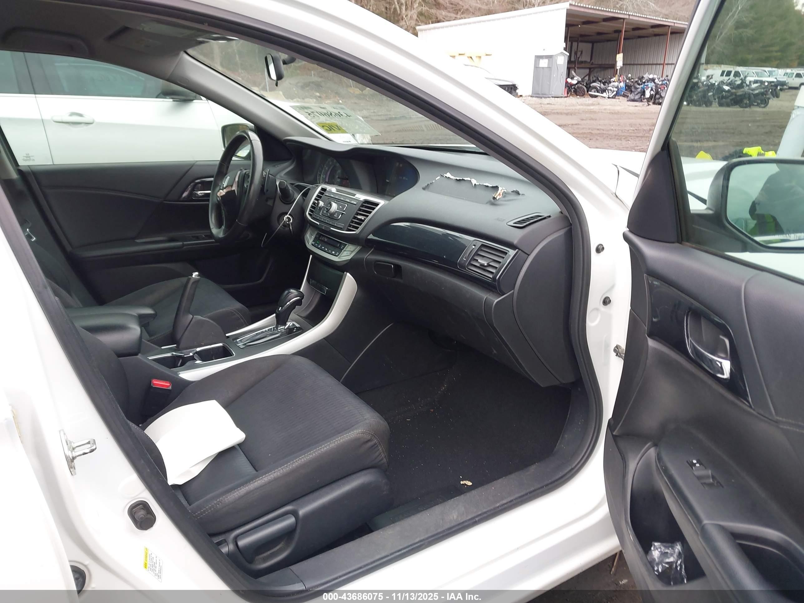 2014 Honda Accord Sport Белый vin: 1HGCR2F52EA076291
